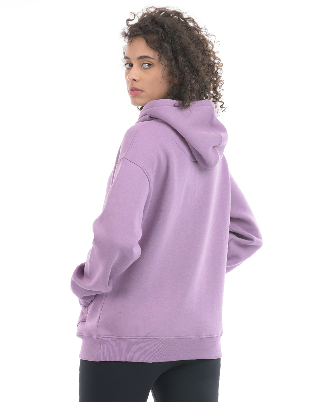 Oneway Women Solid Purple Sweat Shirt