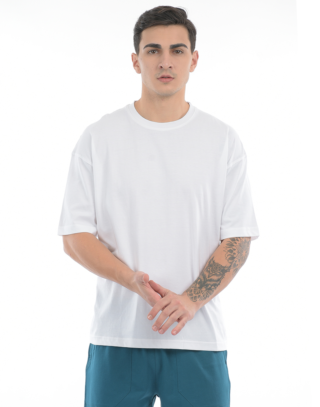 Oneway Unisex Solid White T-Shirt