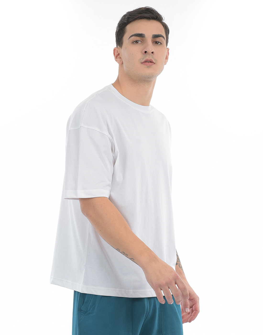 Oneway Unisex Solid White T-Shirt