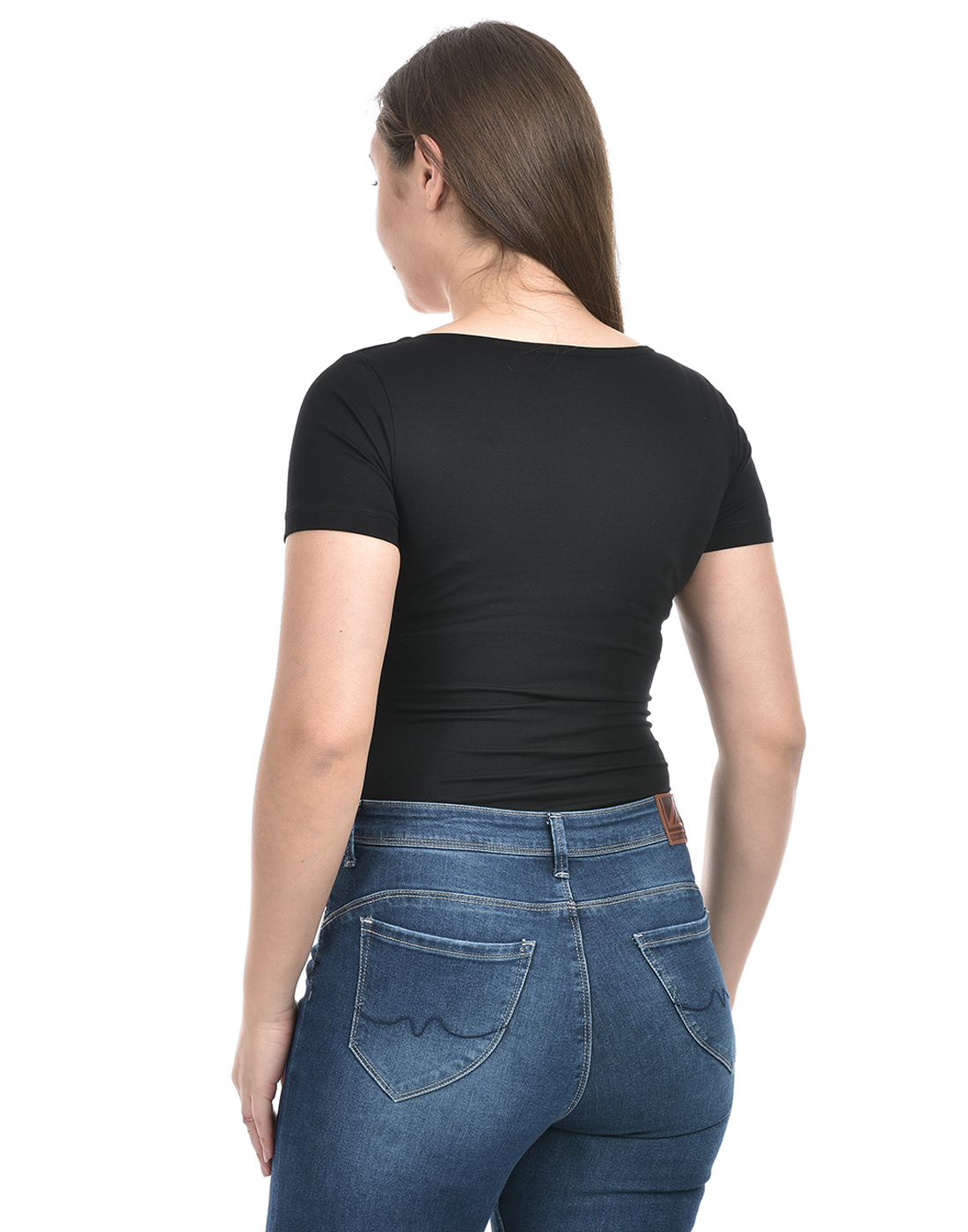 Oneway Women Solid Black Bodysuit
