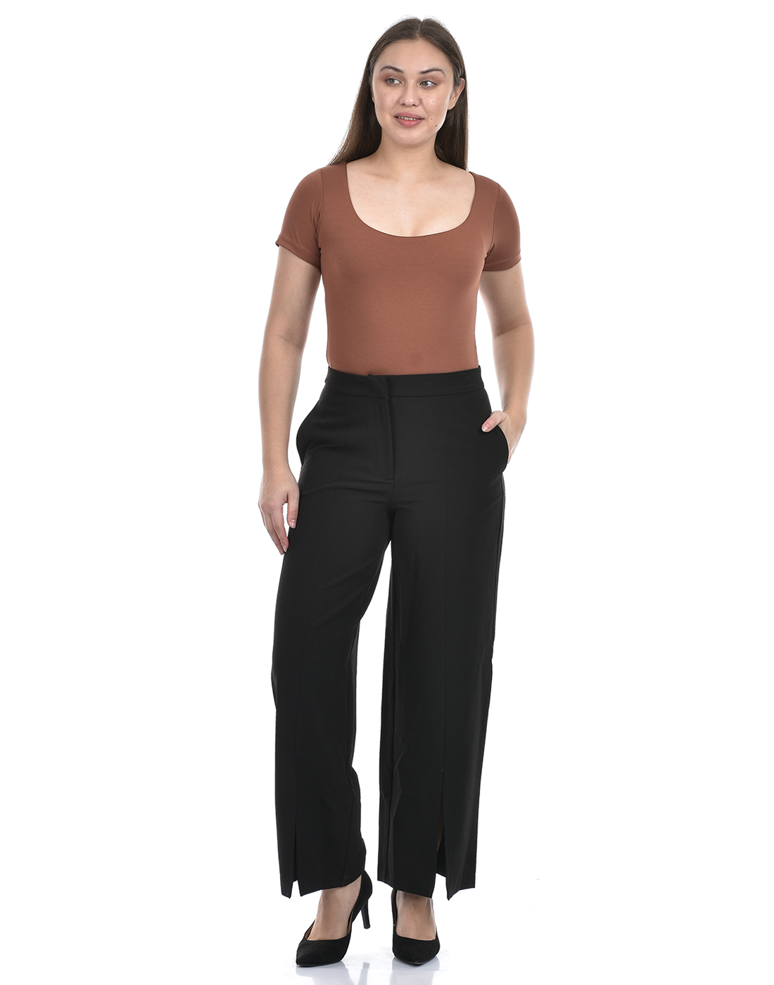 Oneway Women Solid Brown Bodysuit
