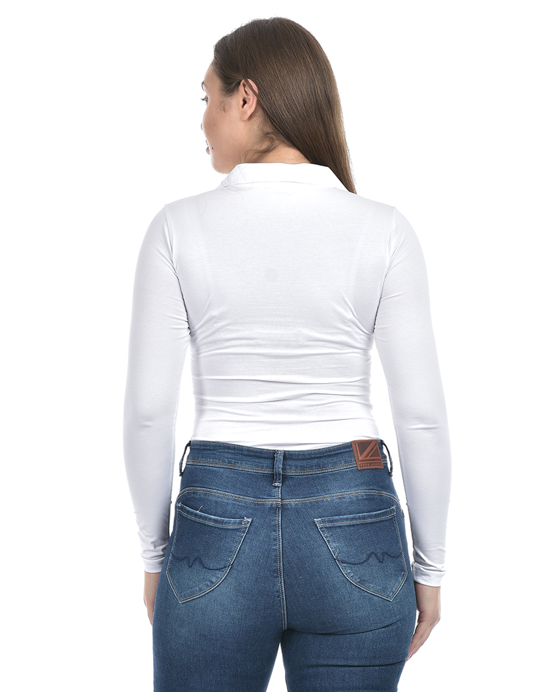 Oneway Women Solid White Bodysuit