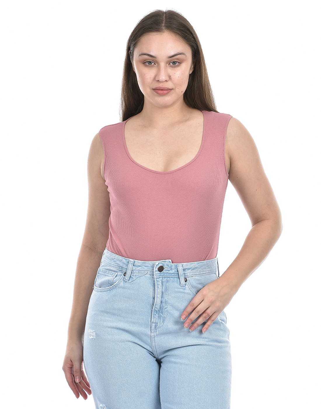 Oneway Women Solid Pink Bodysuit