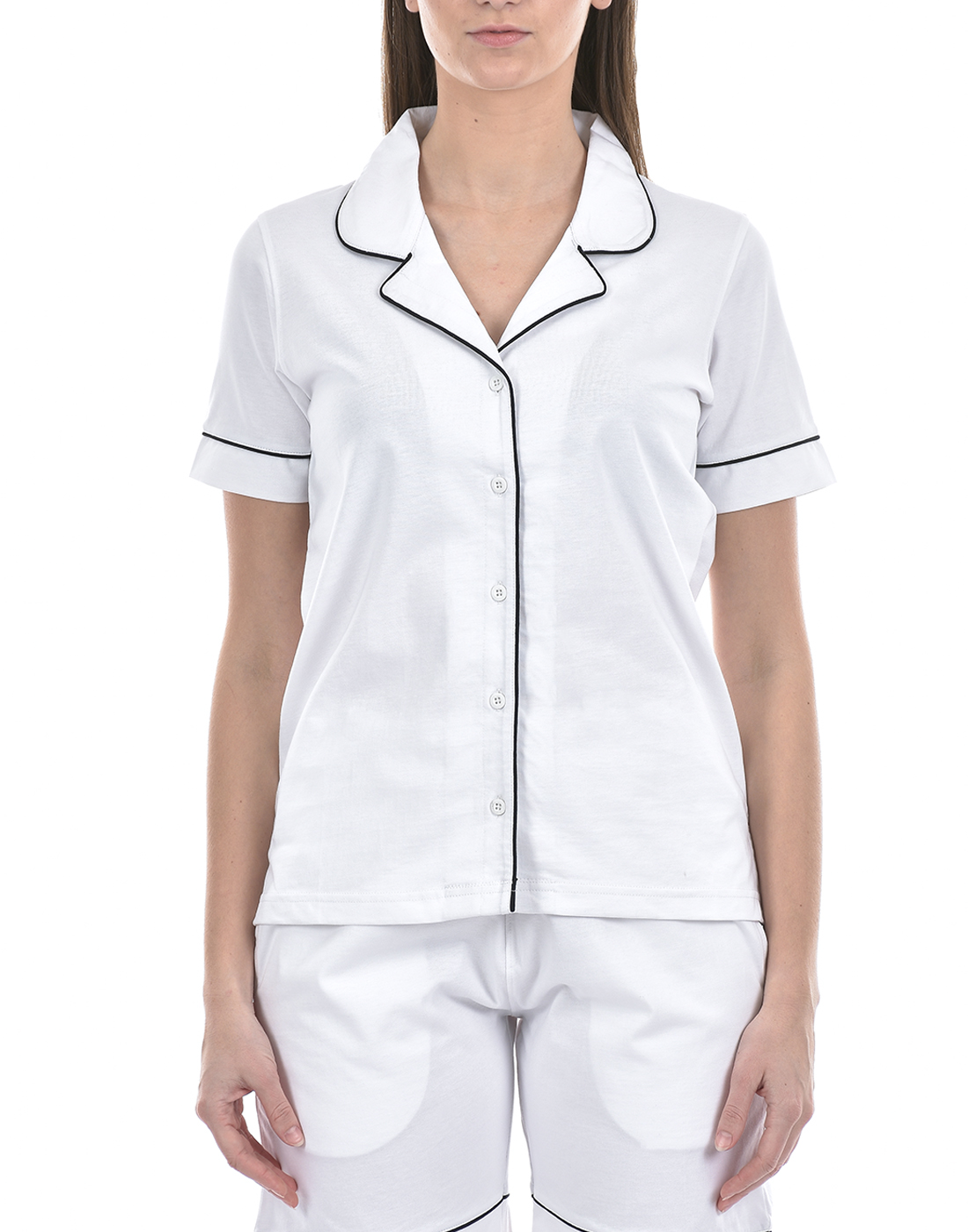 Oneway Women Solid White Night Suit