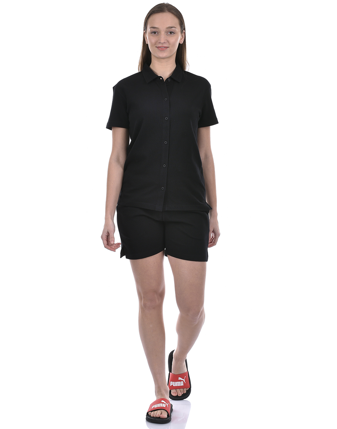 Oneway Women Solid Black Co-Ord Set