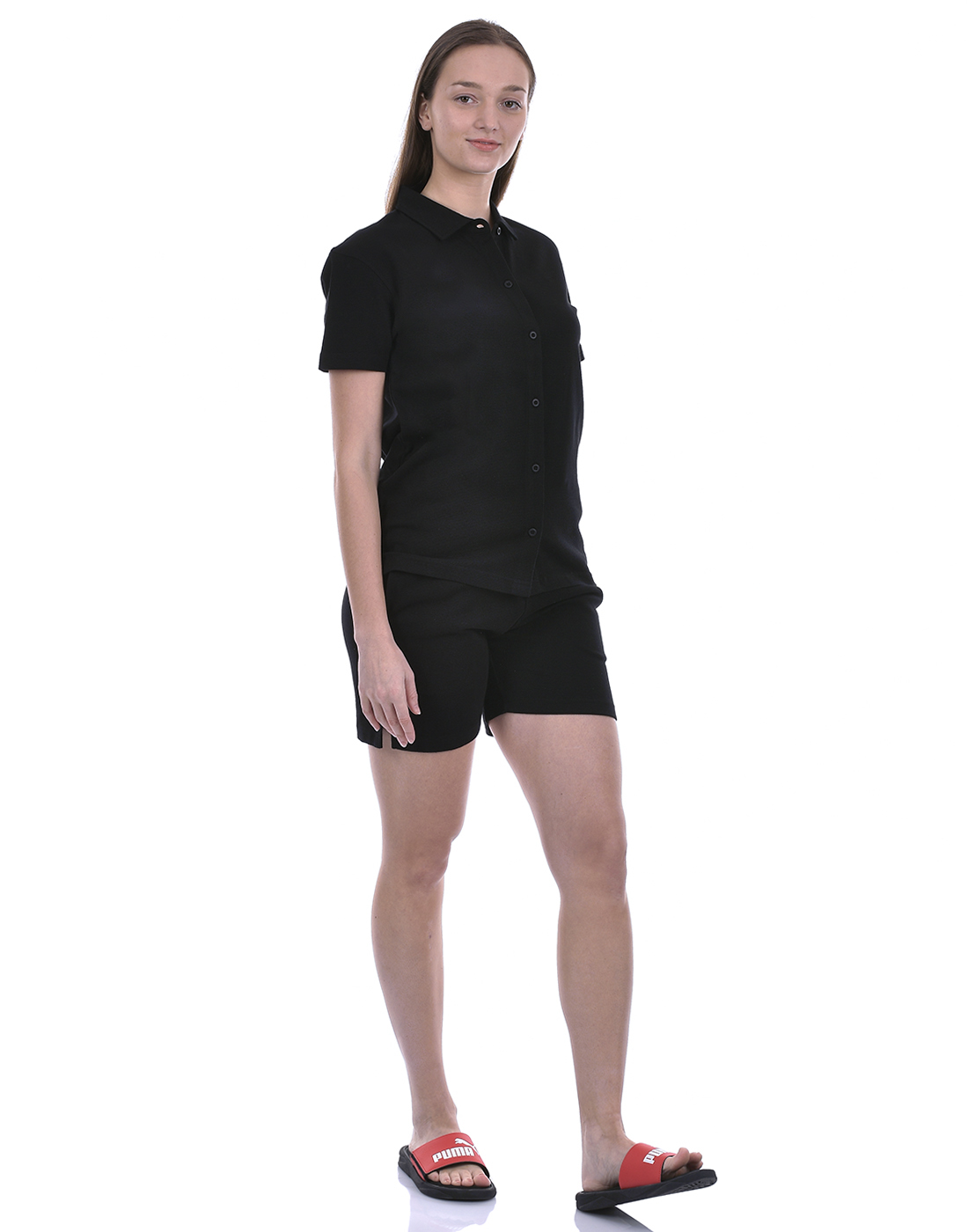 Oneway Women Solid Black Co-Ord Set