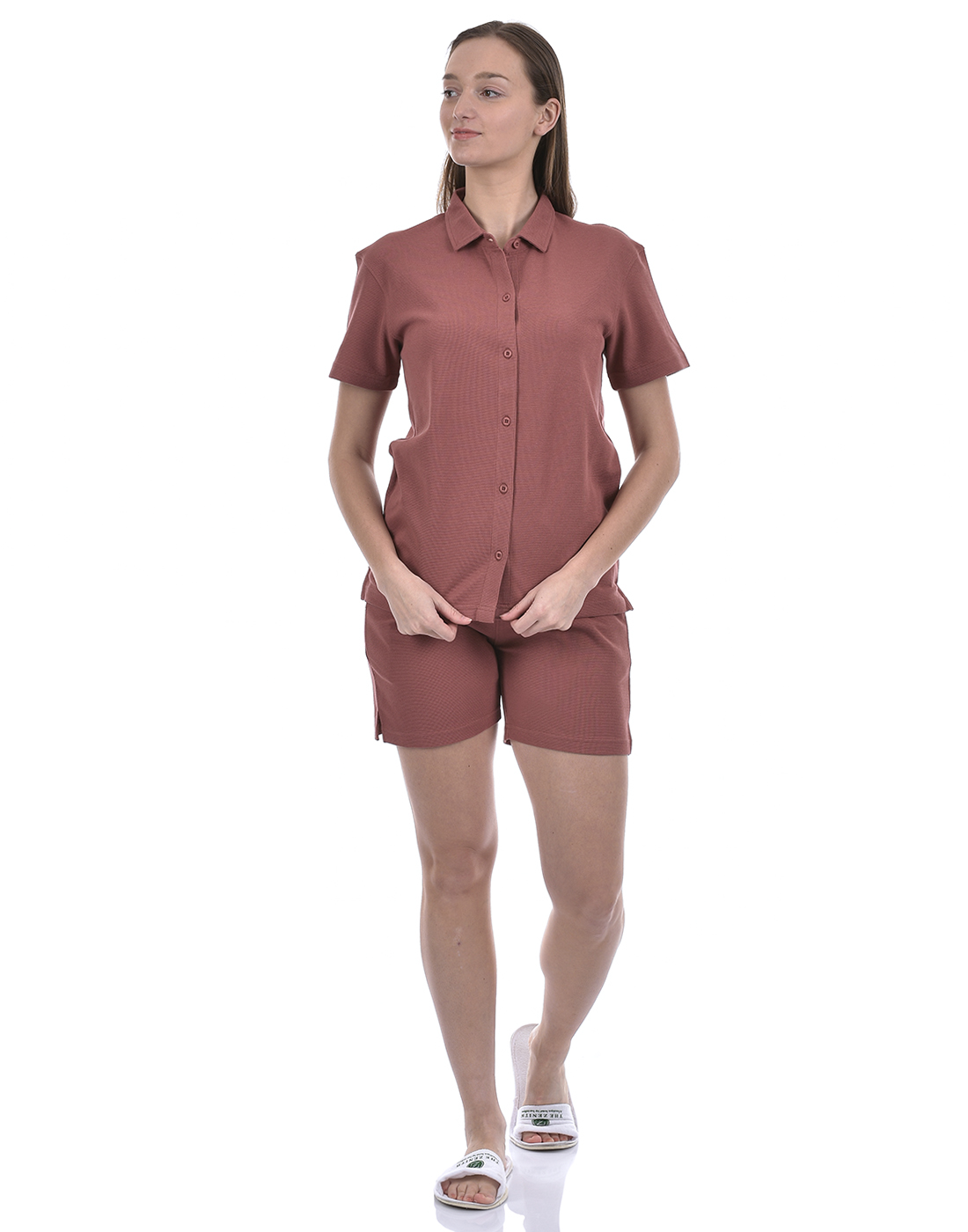 Oneway Women Solid Pink Co-Ord Set