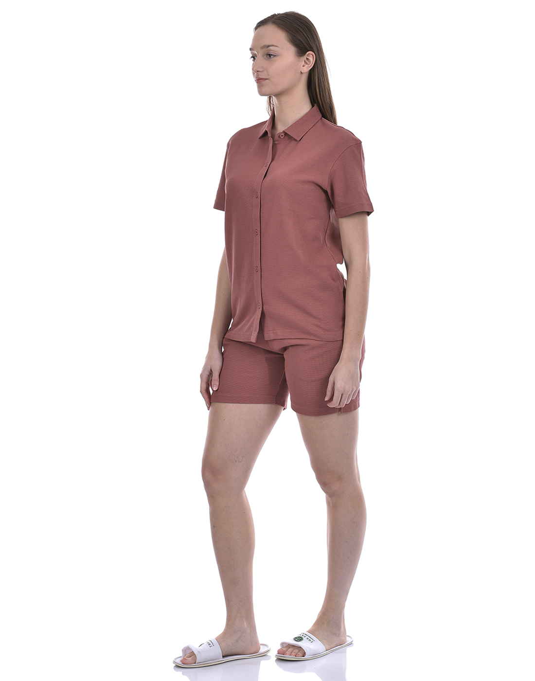 Oneway Women Solid Pink Co-Ord Set