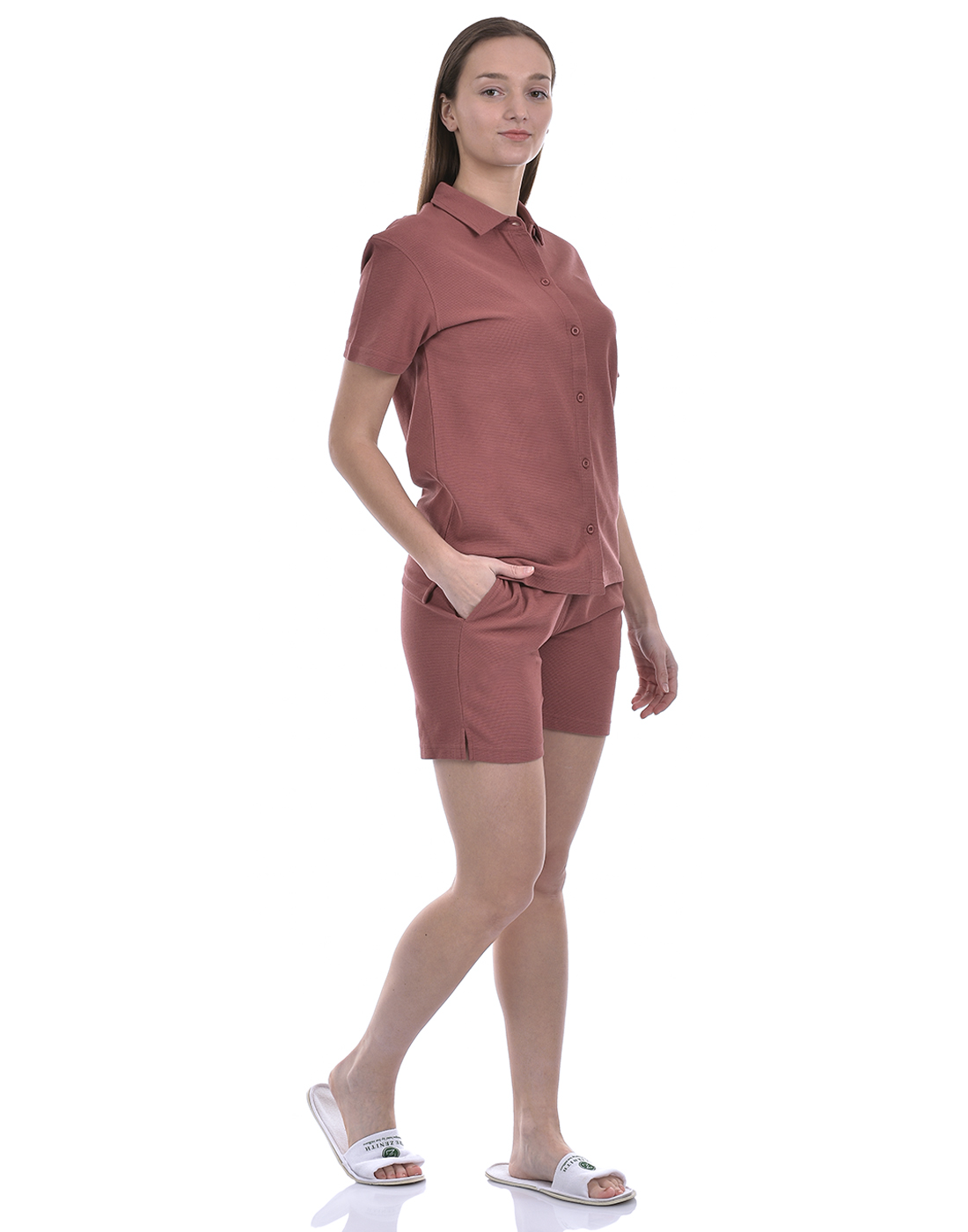 Oneway Women Solid Pink Co-Ord Set