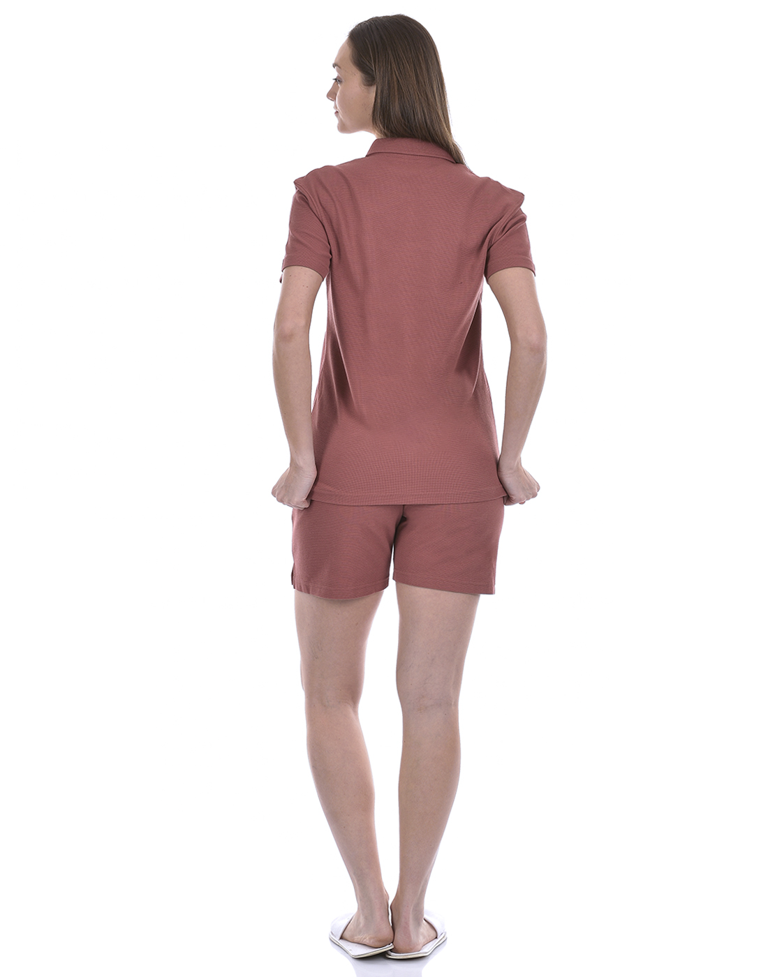 Oneway Women Solid Pink Co-Ord Set