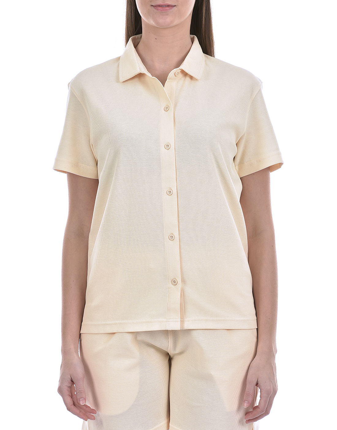Oneway Women Solid Cream Co-Ord Set
