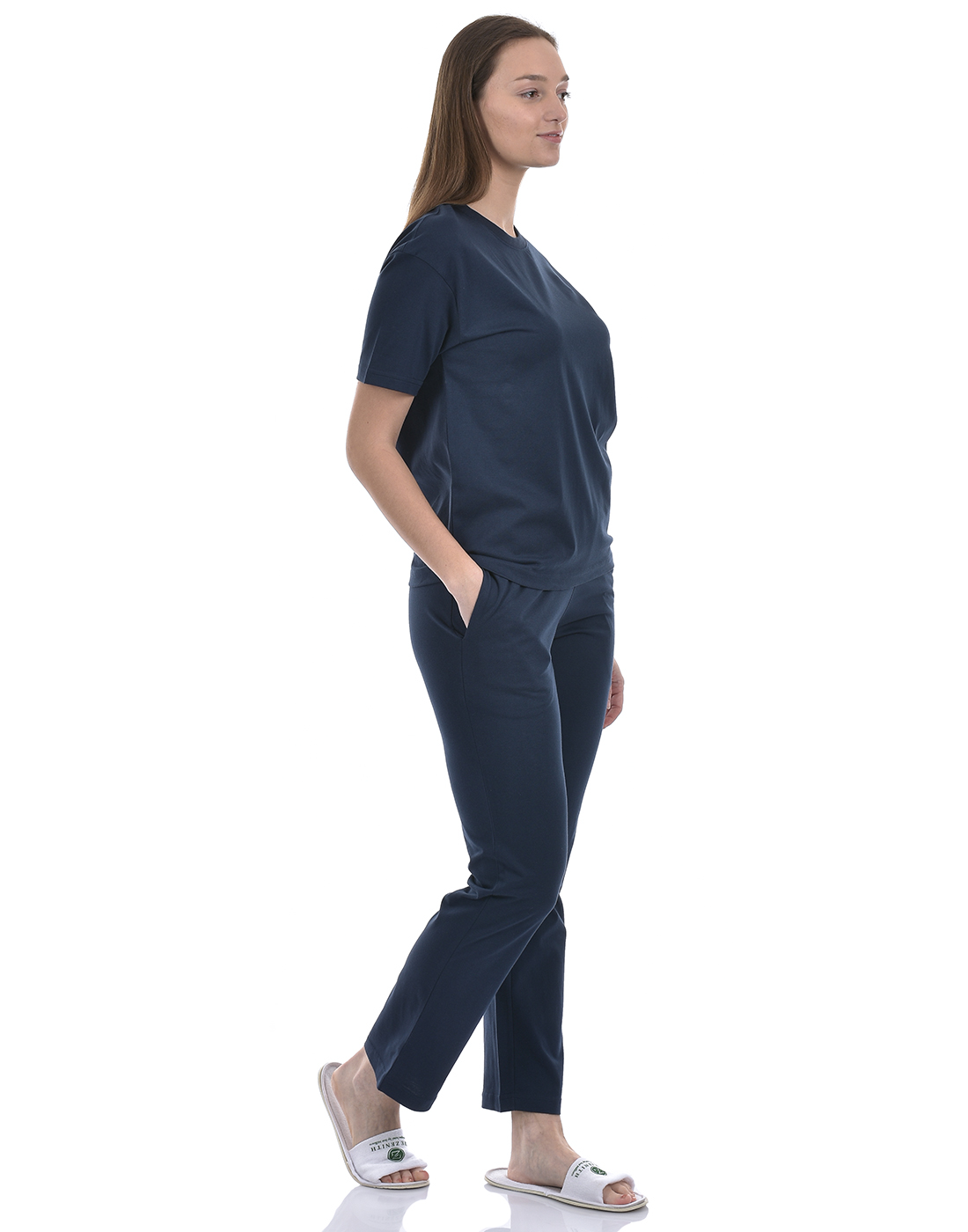 Oneway Women Solid Navy Night Suit