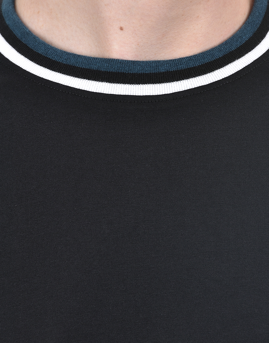 Oneway Men's Half Sleeve Regular Fit Black Round Neck T-Shirt