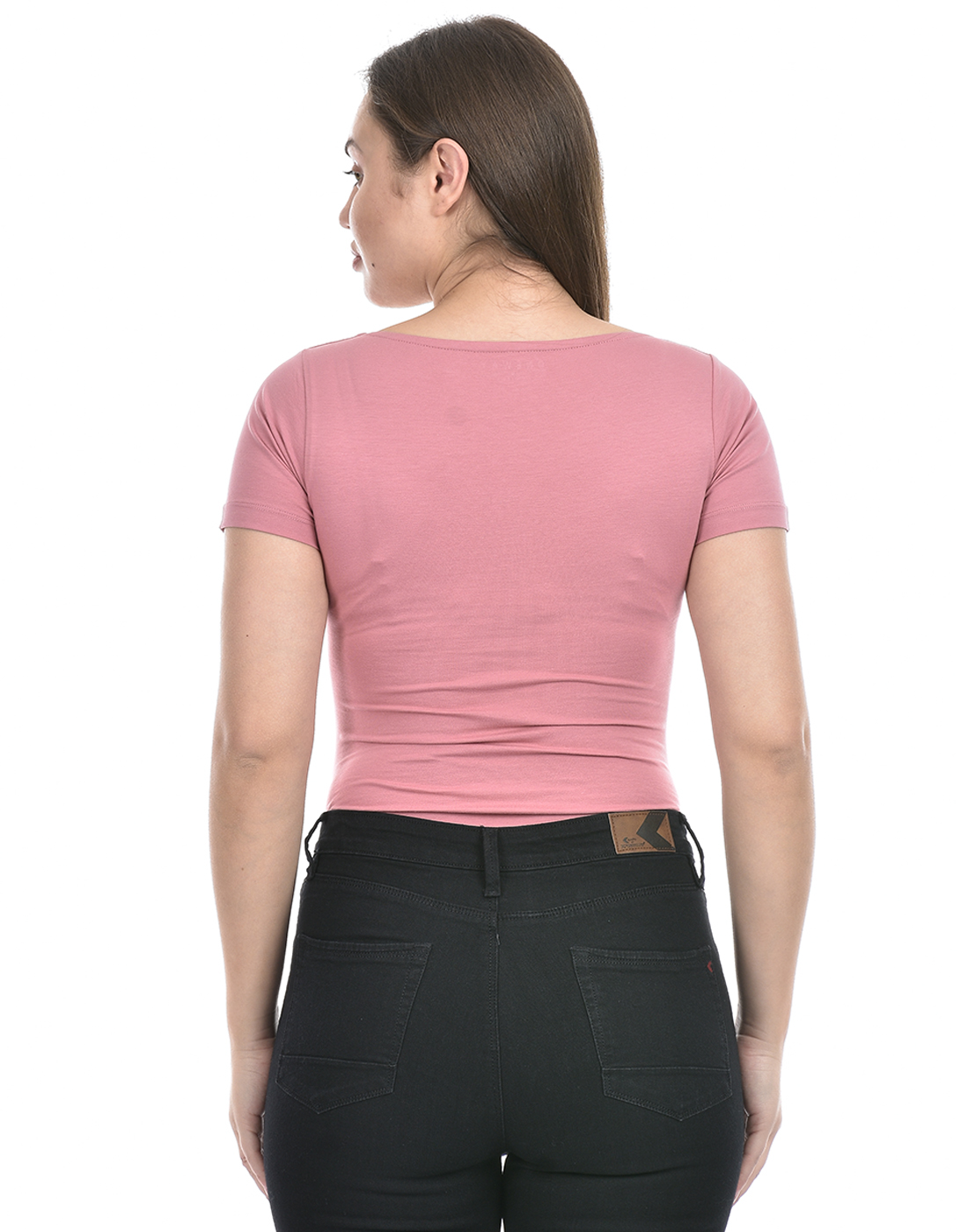 Oneway Women Solid Pink Bodysuit