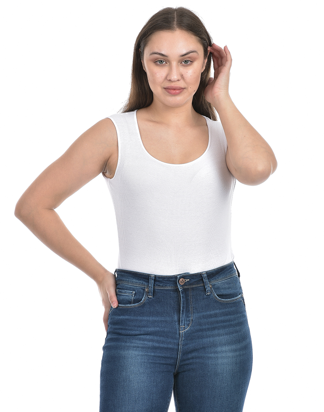 Oneway Women Solid White Bodysuit