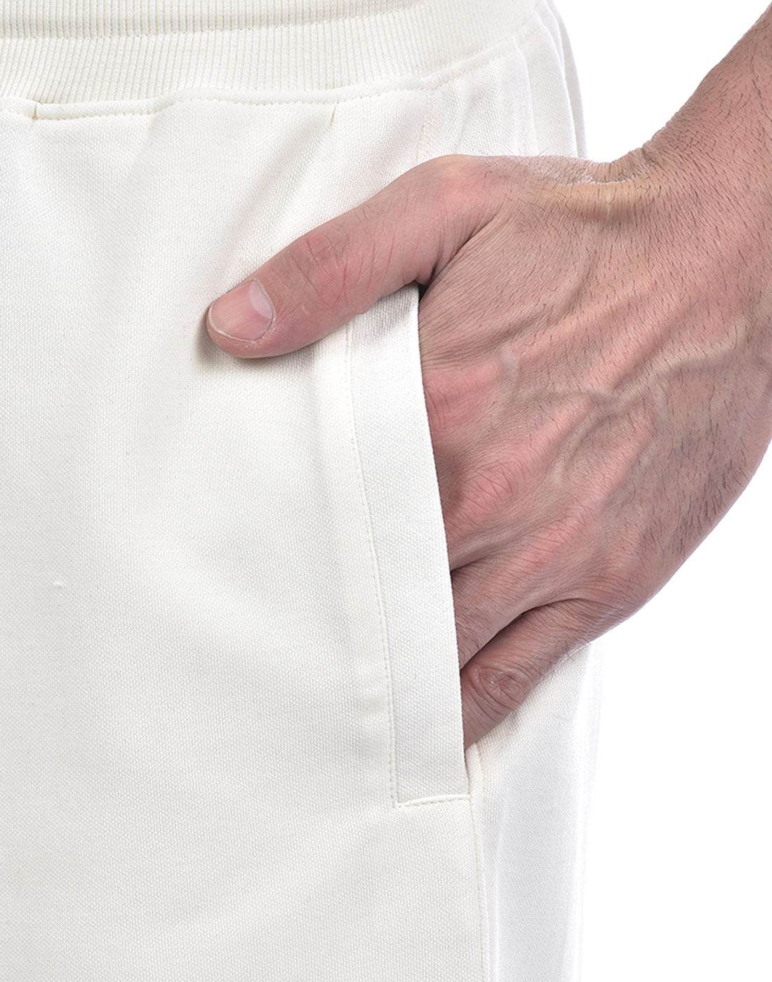 Oneway Men Solid Off White Shorts