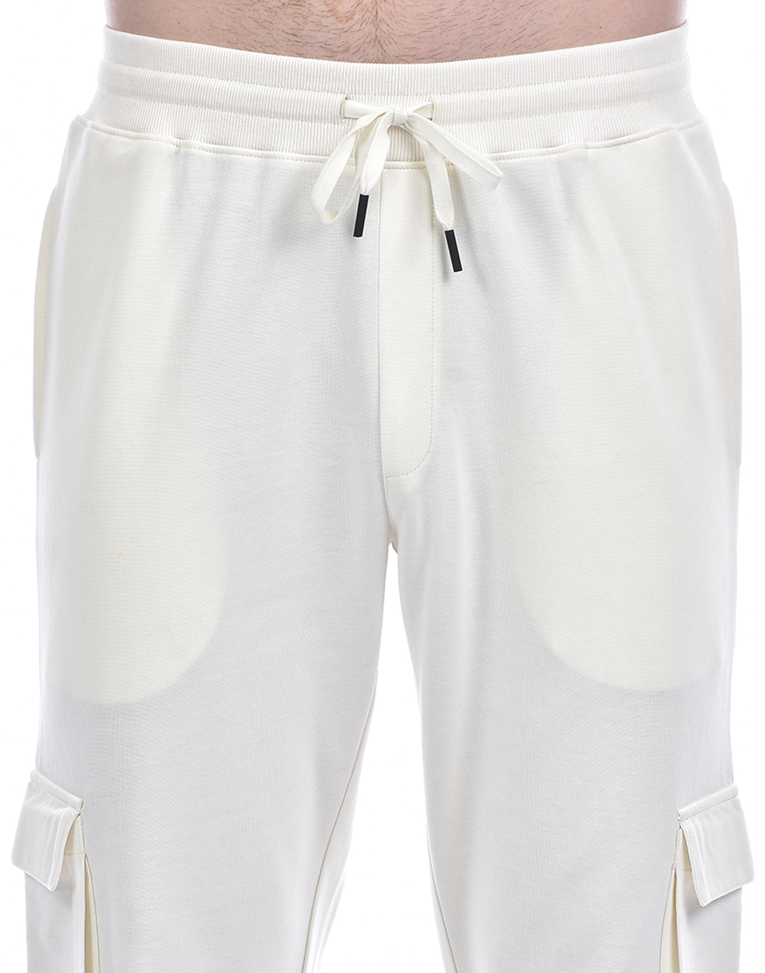 Oneway Men Solid Off White Track Pants