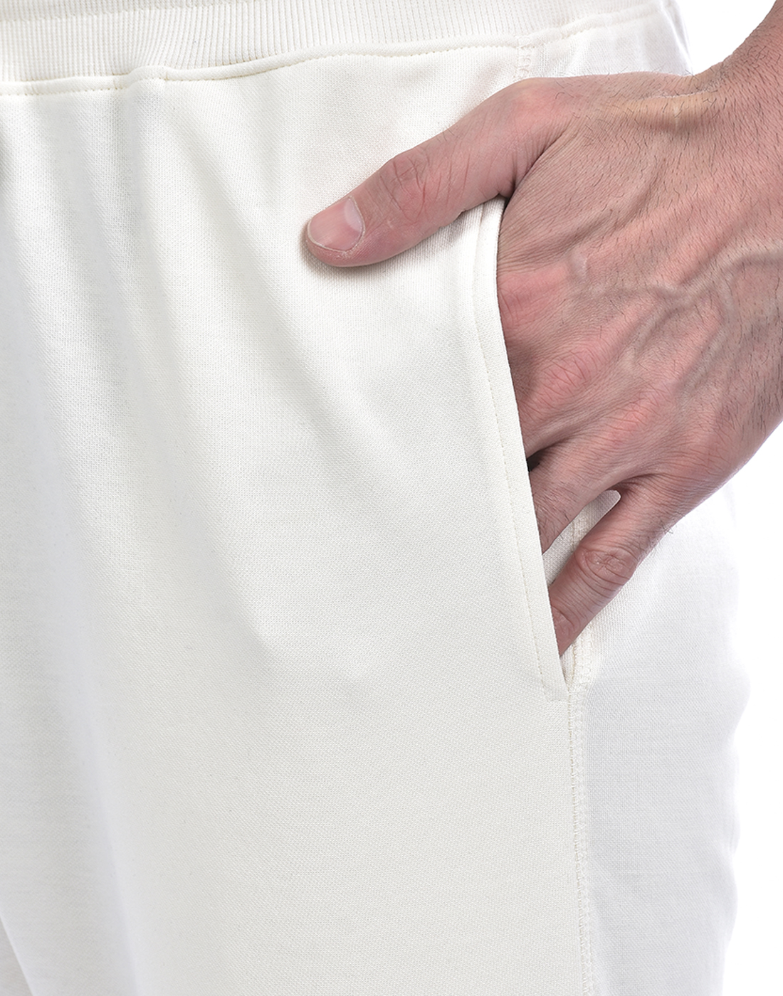 Oneway Men Solid Off White Track Pants