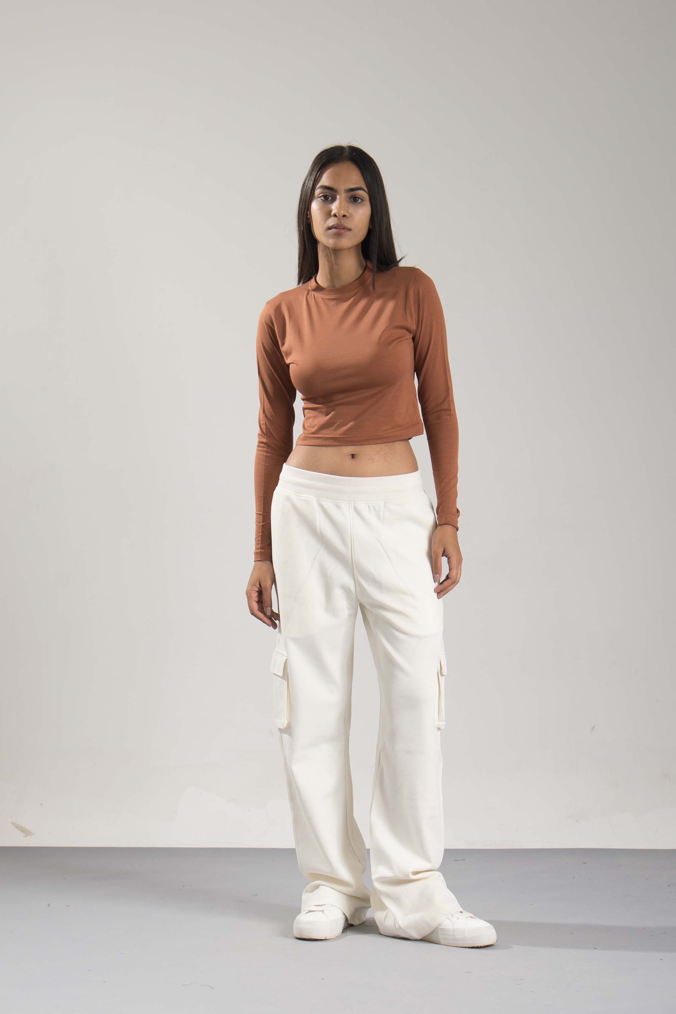 Oneway Women Solid Brown Top