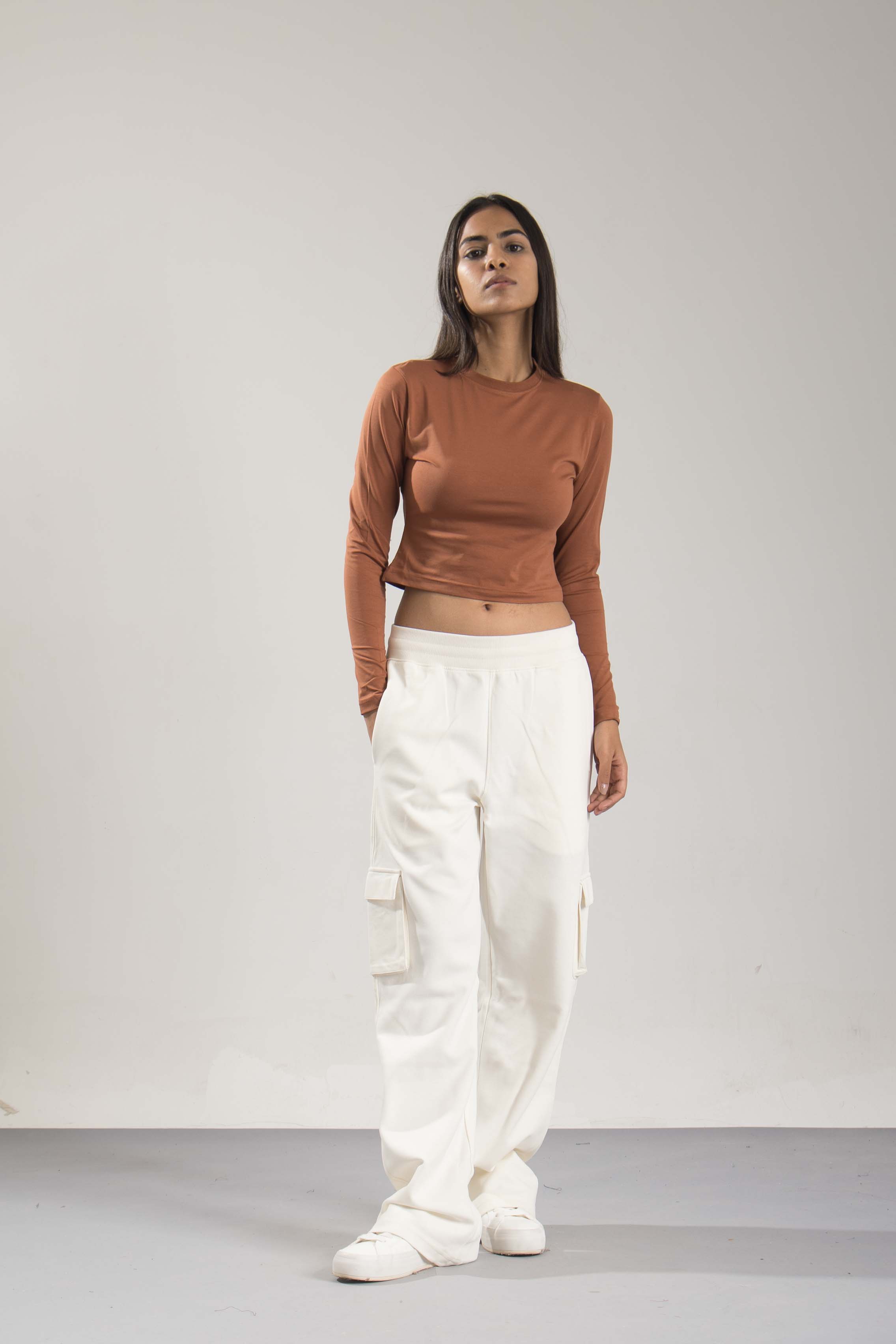 Oneway Women Solid Brown Top