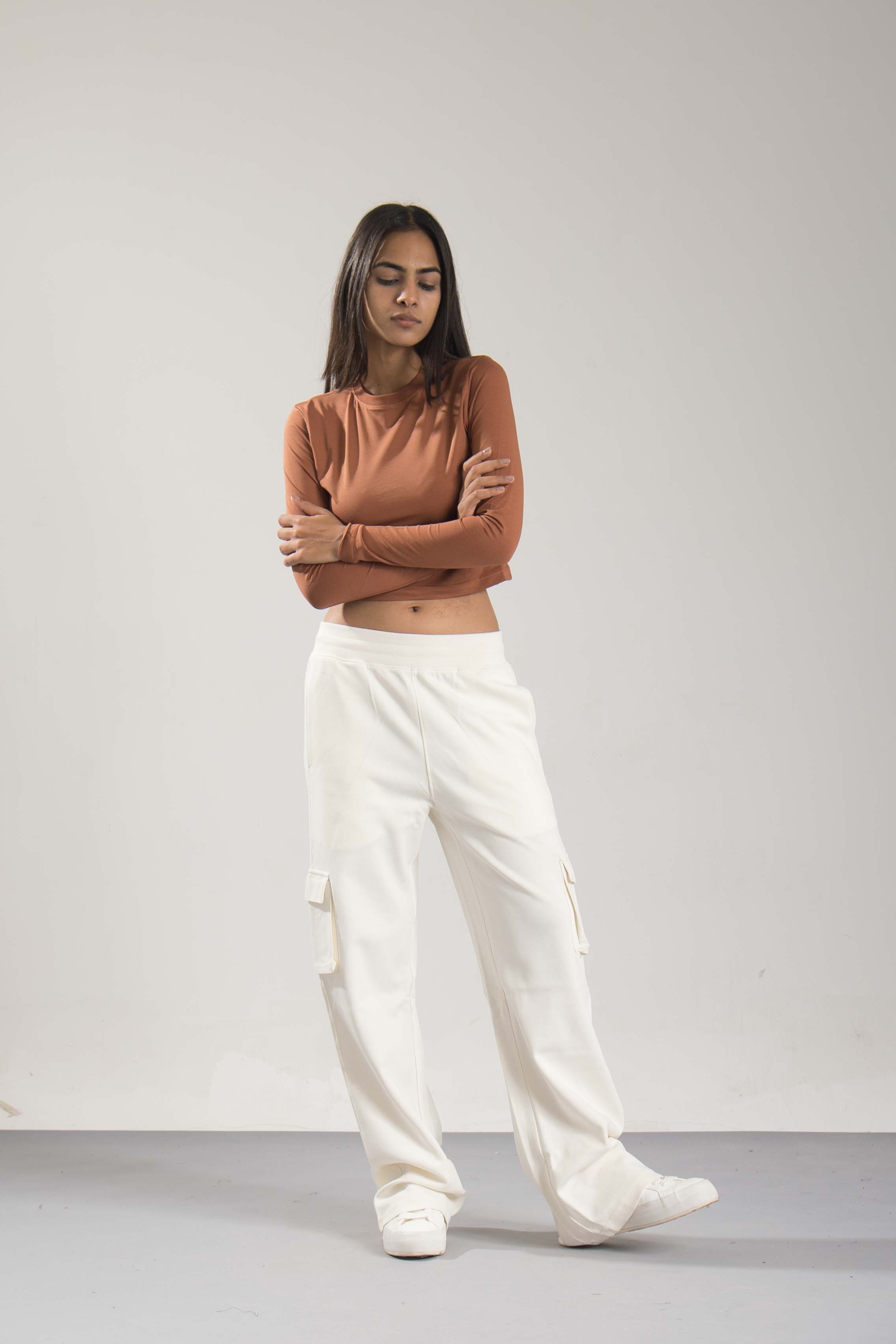 Oneway Women Solid Brown Top