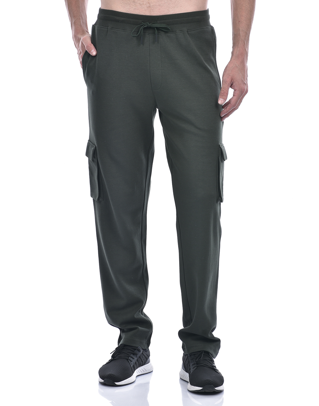 Oneway Men Solid Olive Track Pants