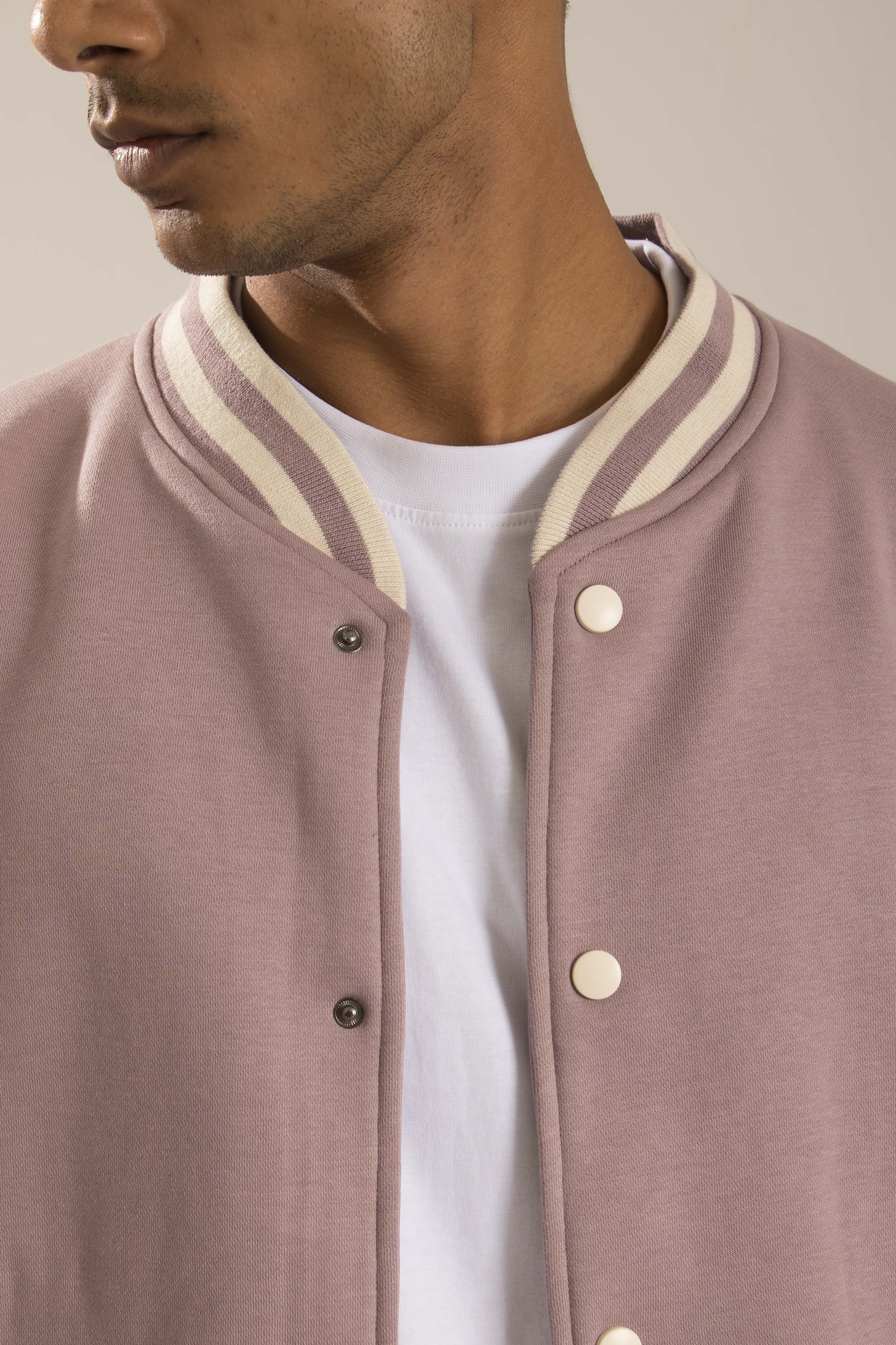 Oneway Men Color Block Purple Jacket
