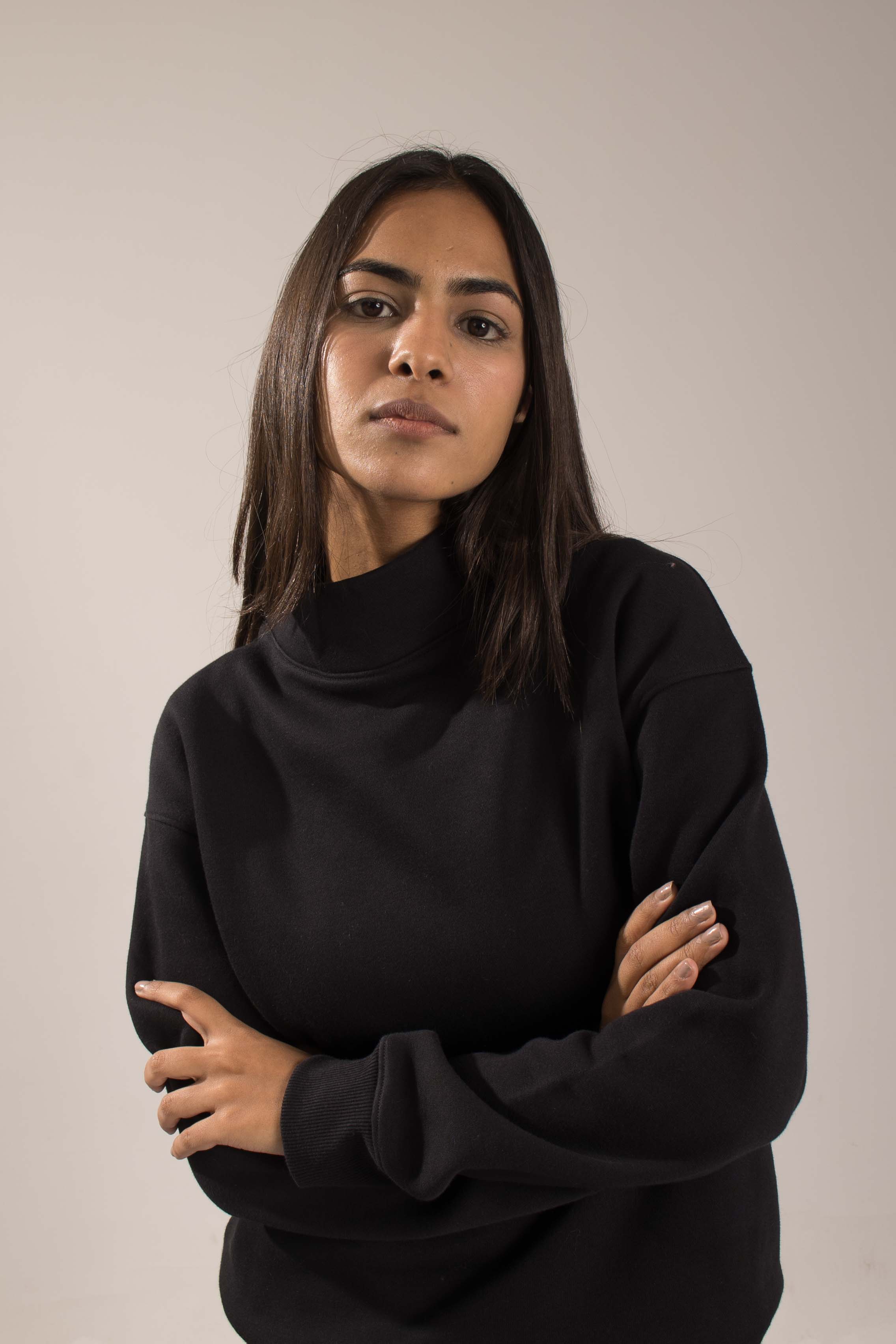 Oneway Women Solid Black Track Suit