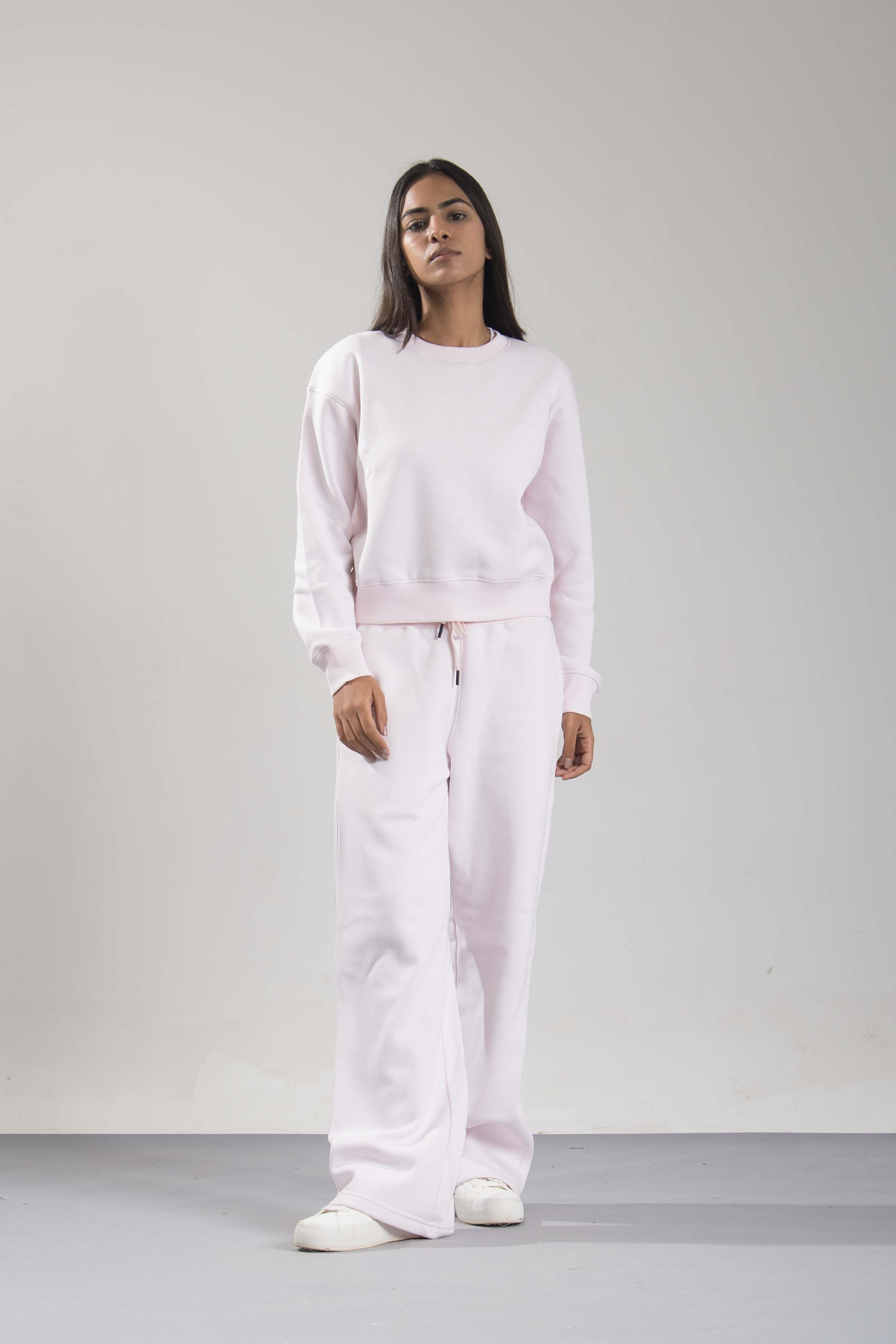Oneway Women Solid Pink Track Suit