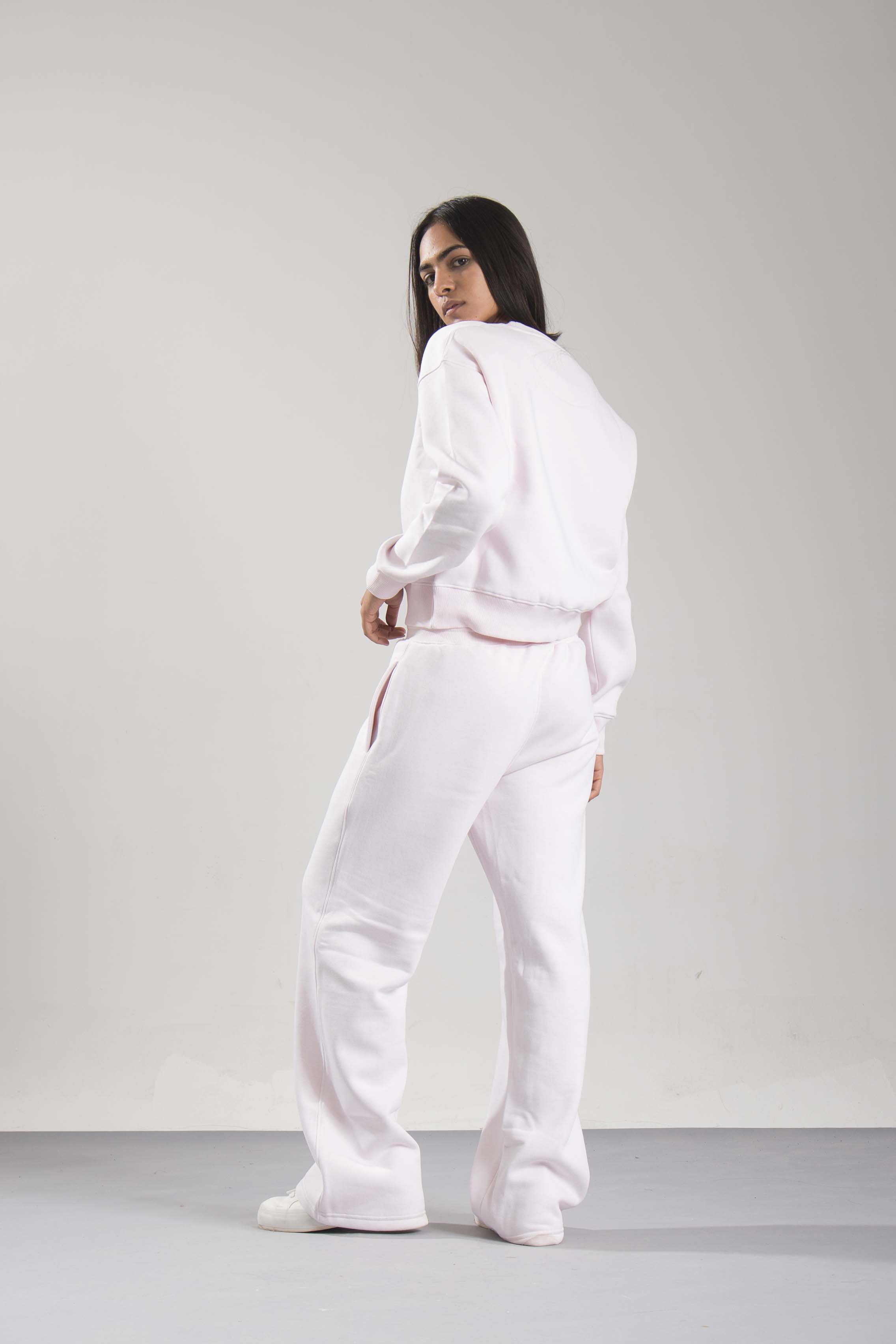 Oneway Women Solid Pink Track Suit