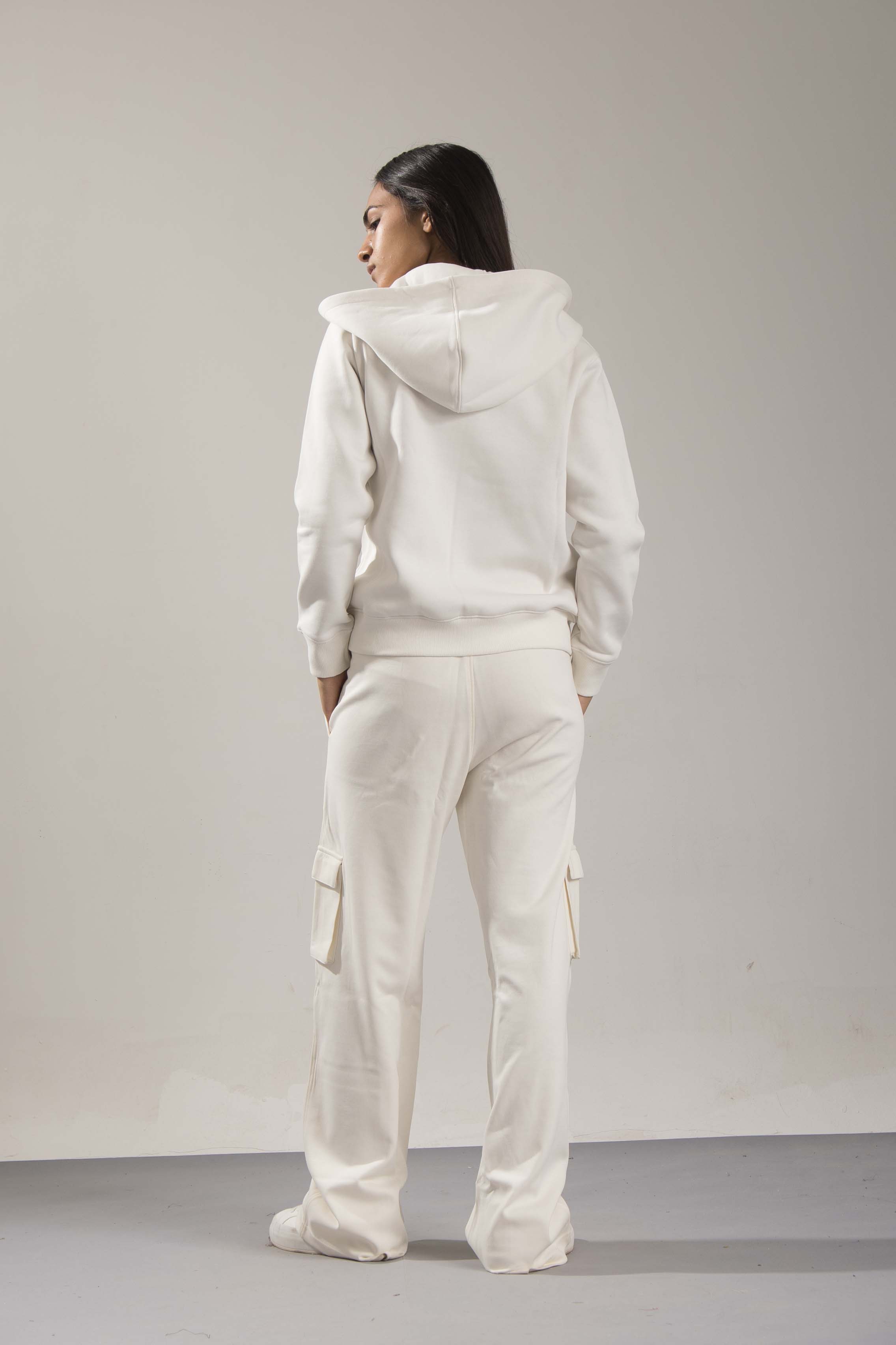 Oneway Women Solid Off White Jacket
