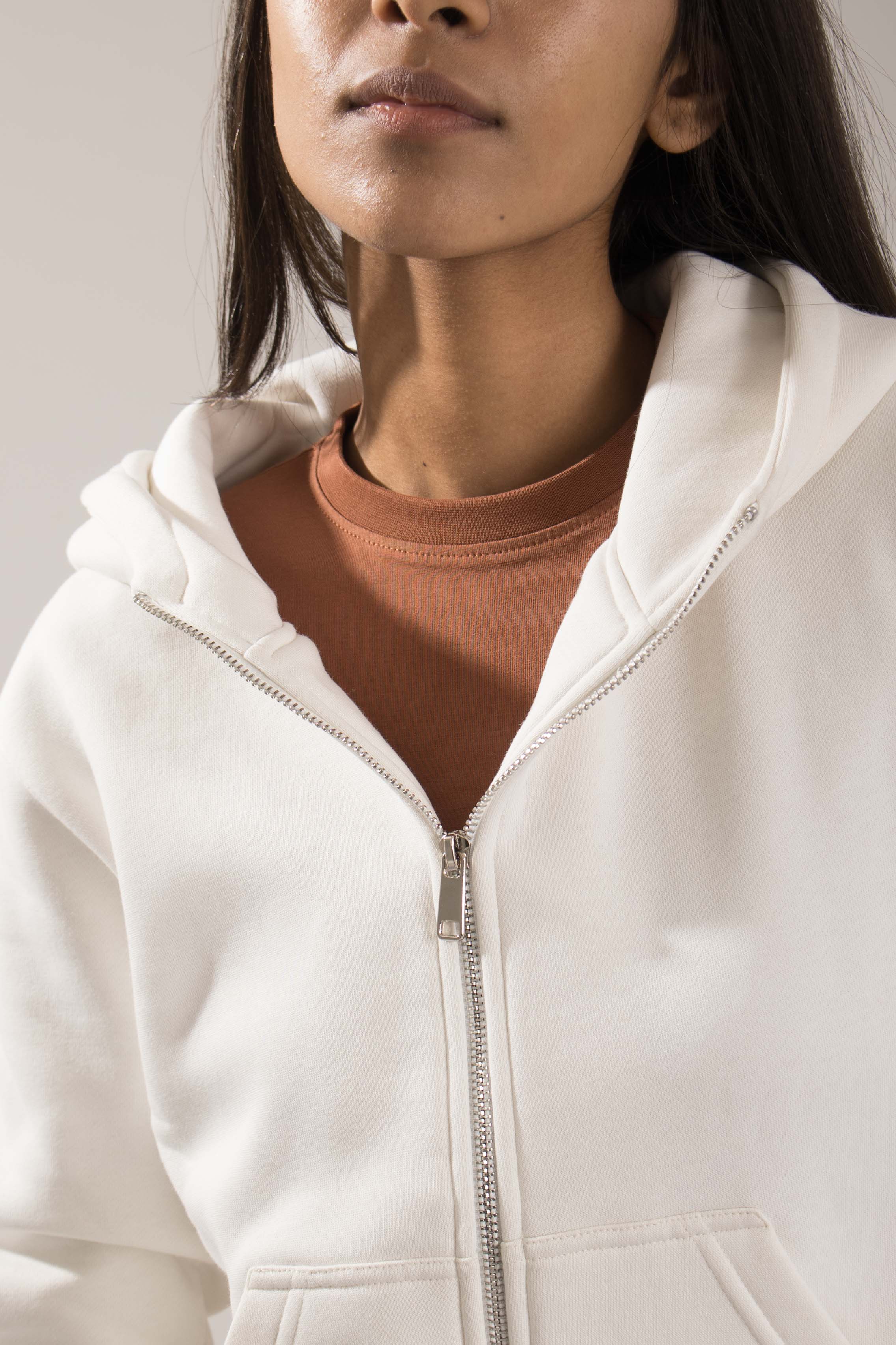 Oneway Women Solid Off White Jacket