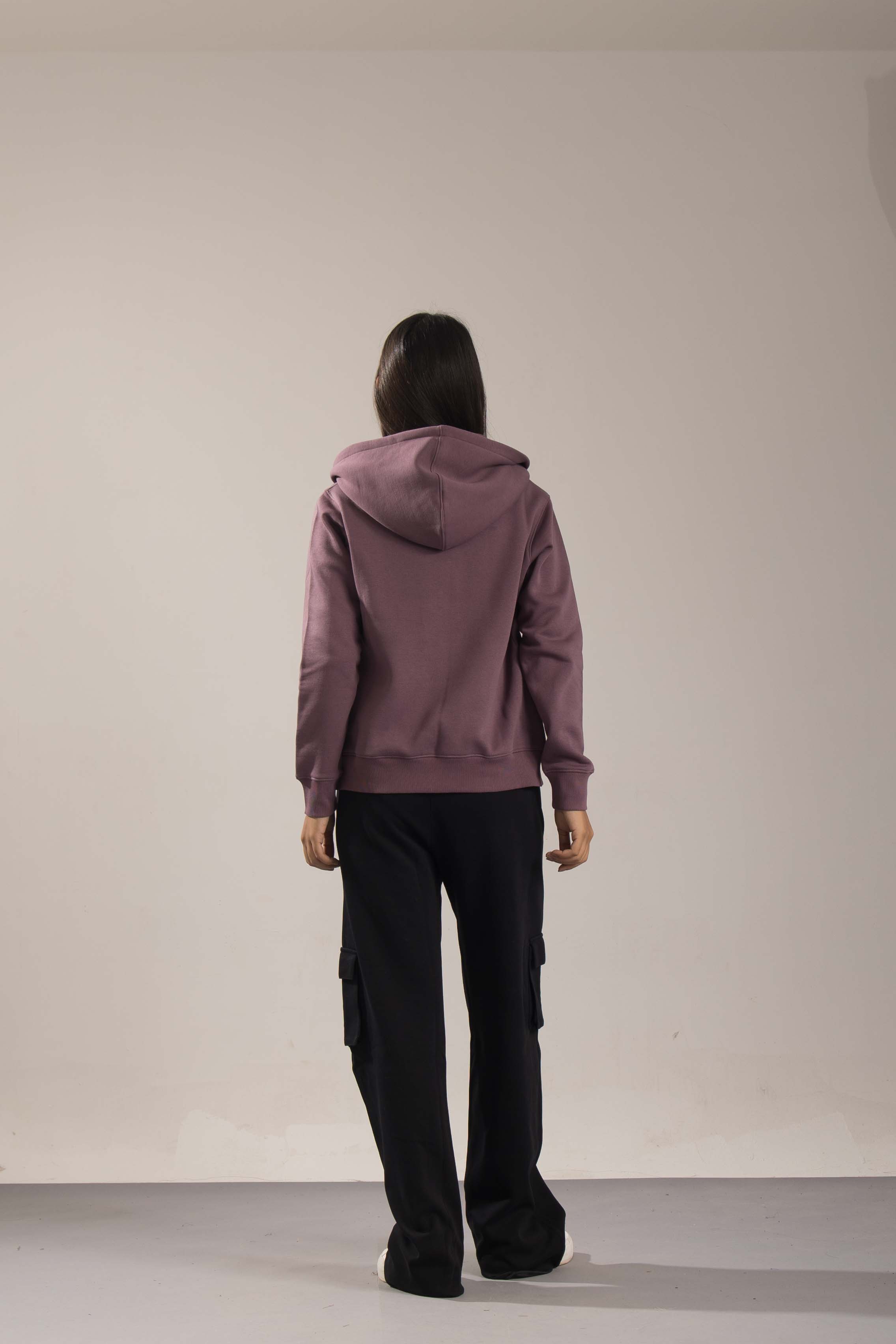 Oneway Women Solid Purple Jacket