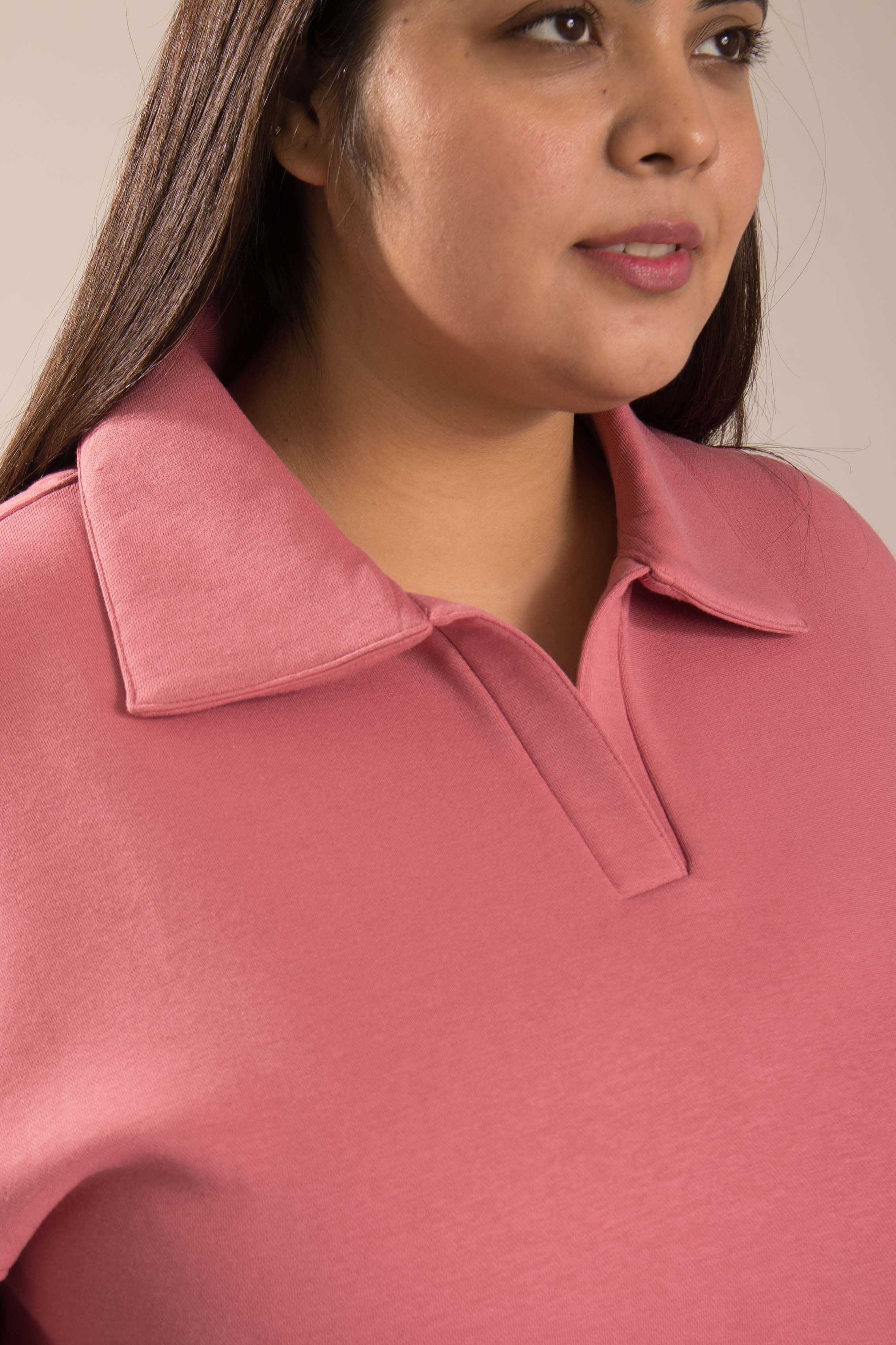 Oneway Women Solid Pink Track Suit