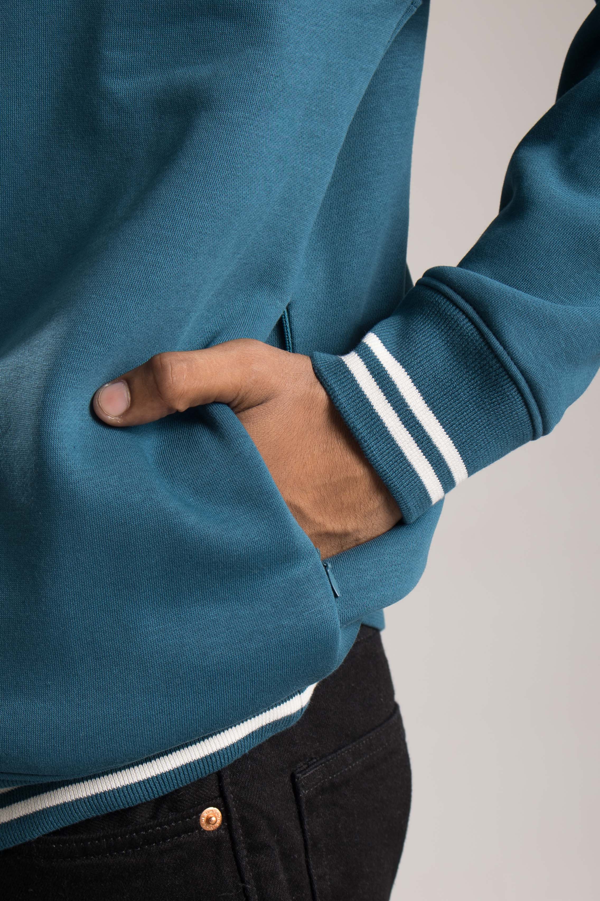 Oneway Men Striped Loose Fit Sweatshirt