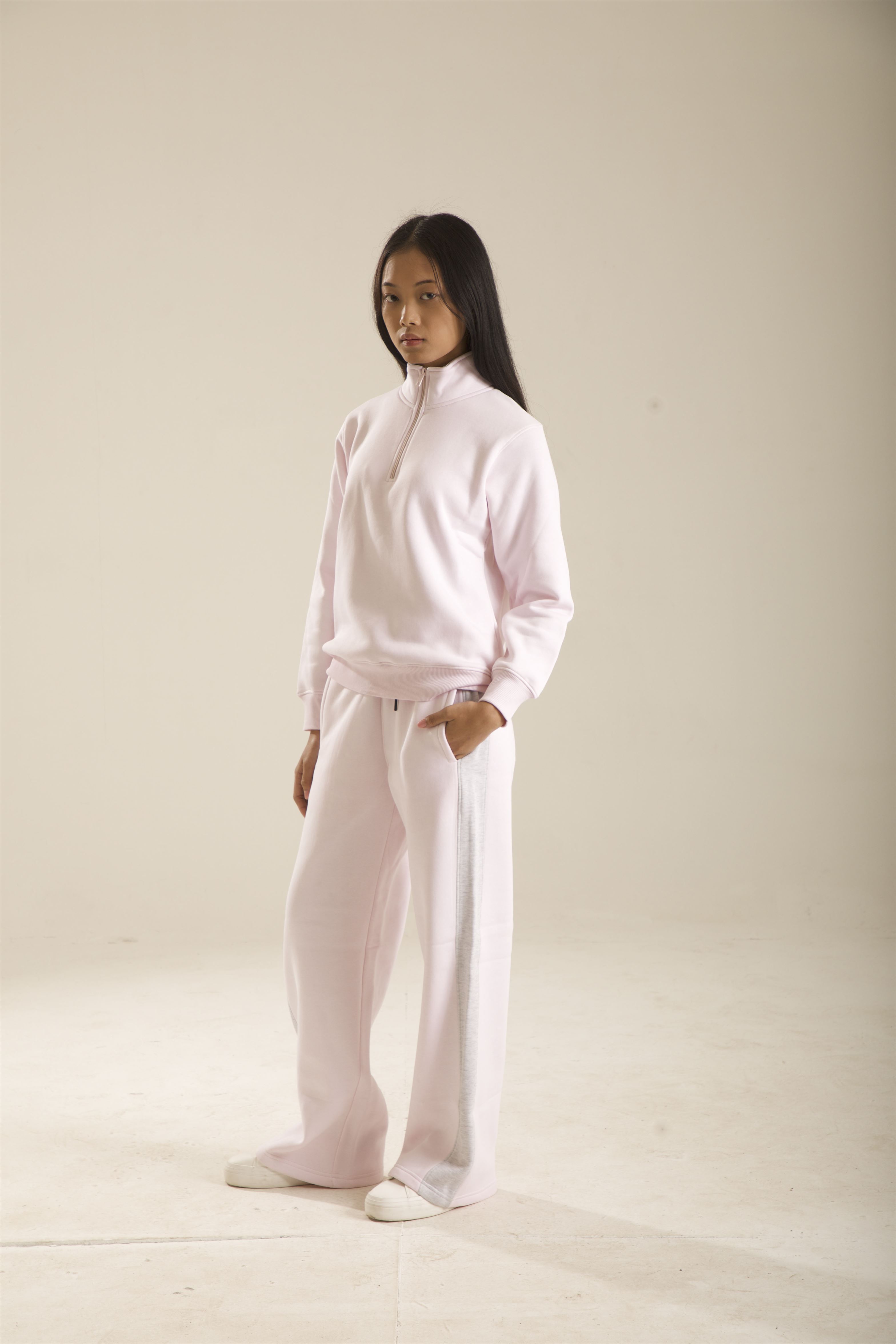 Oneway Women Color Block Pink Co-Ord Set