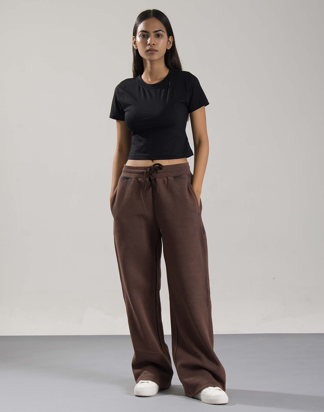 Oneway Women Solid Brown Track Pants
