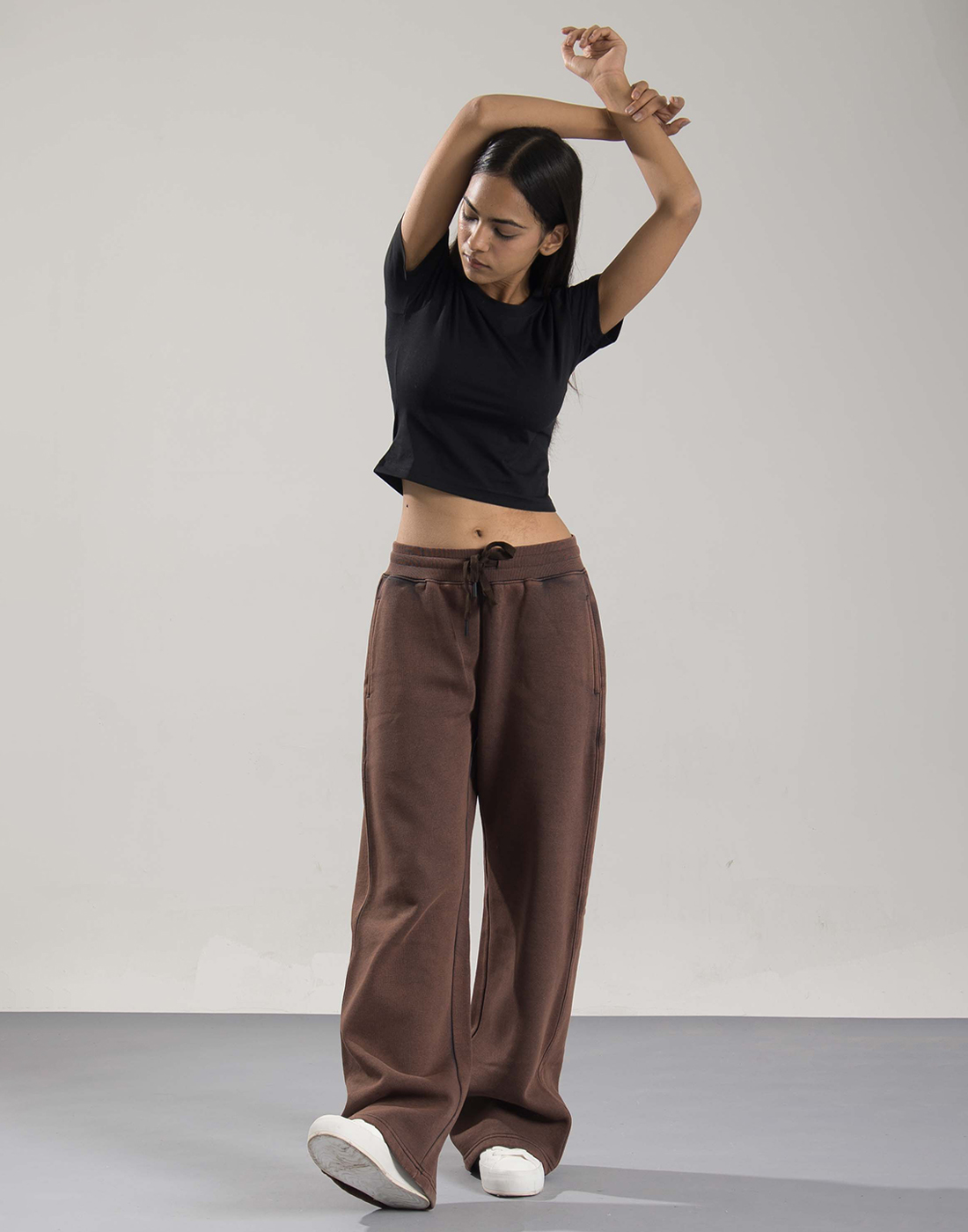 Oneway Women Solid Brown Track Pants