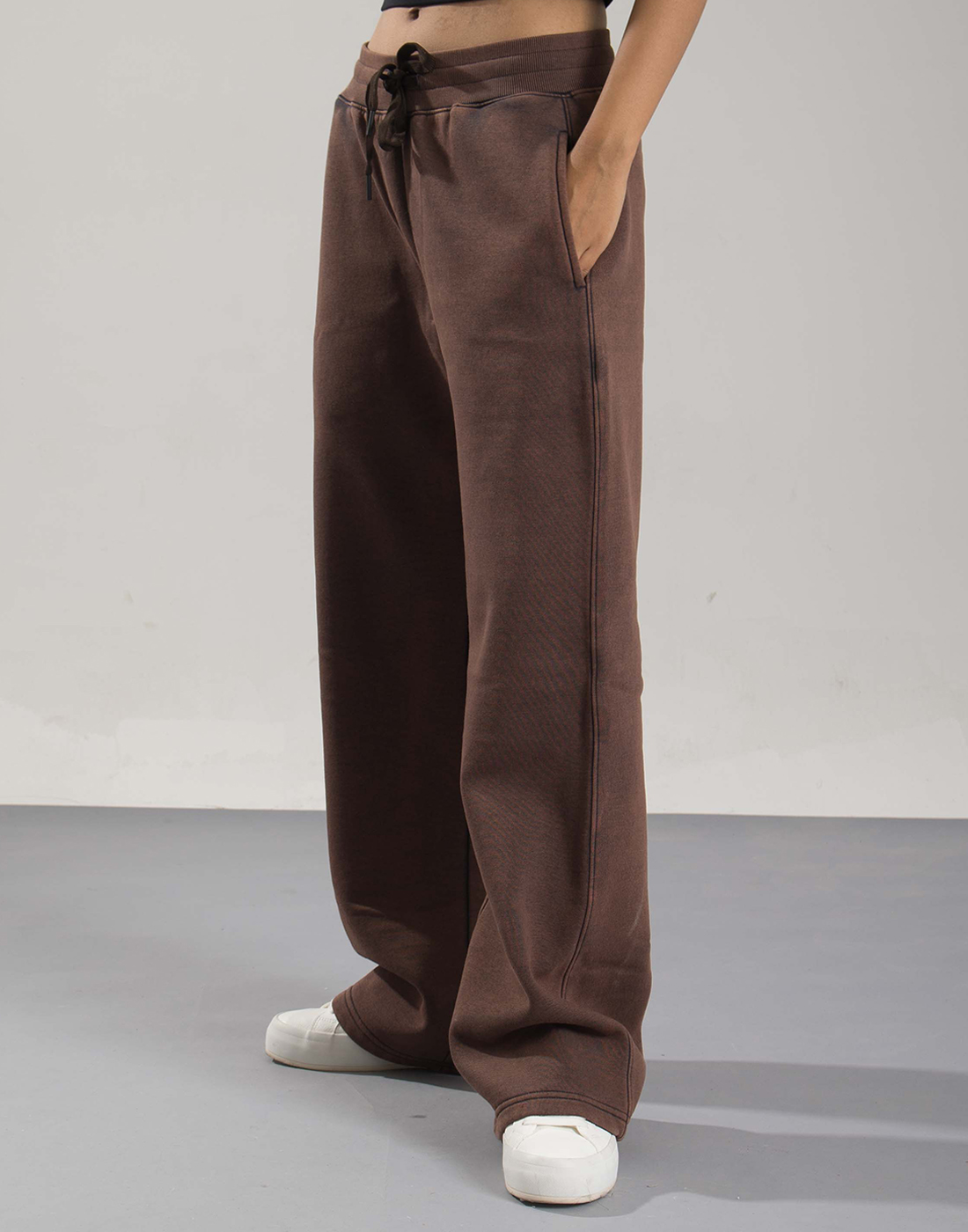 Oneway Women Solid Brown Track Pants