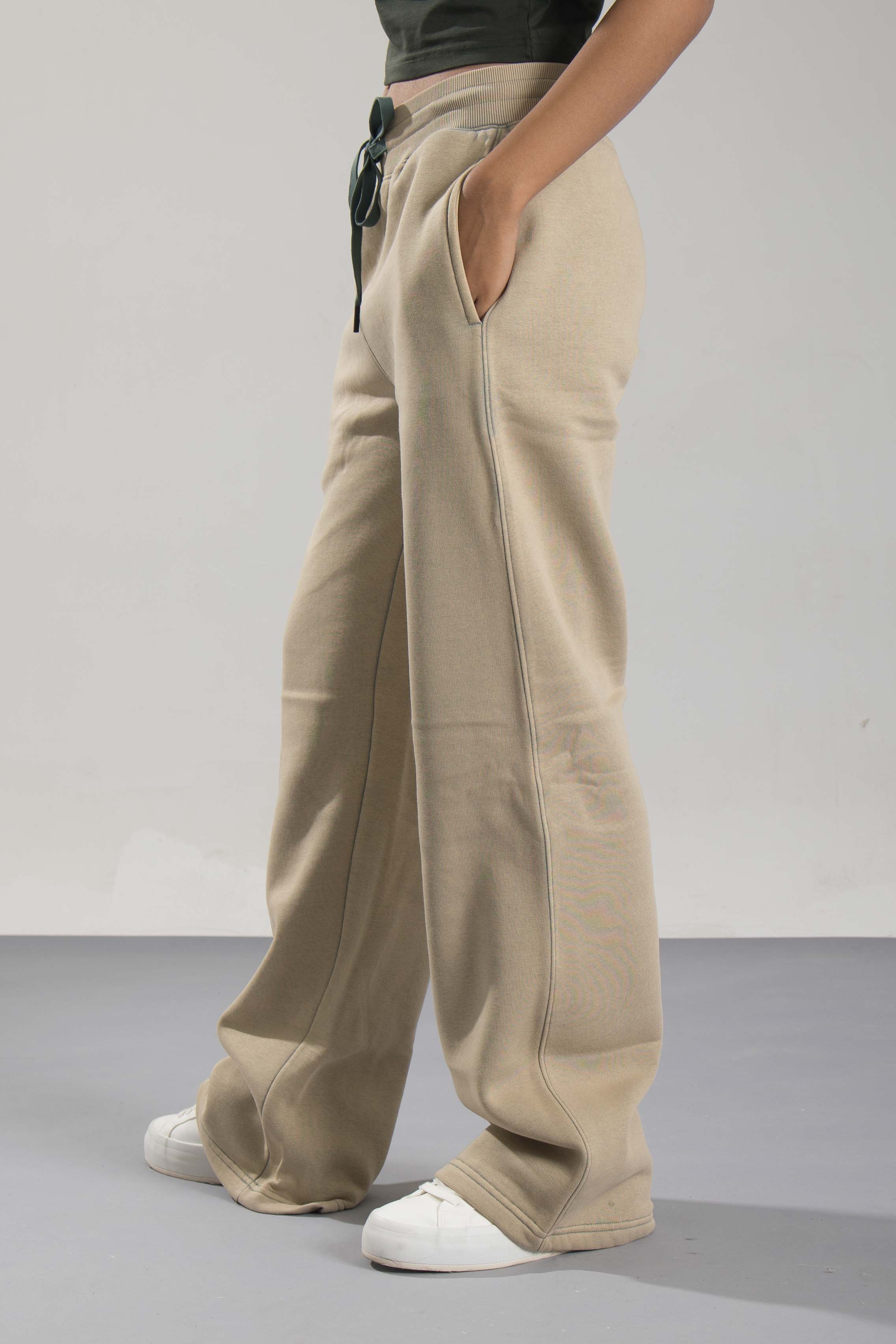 Oneway Women Solid Green Track Pants