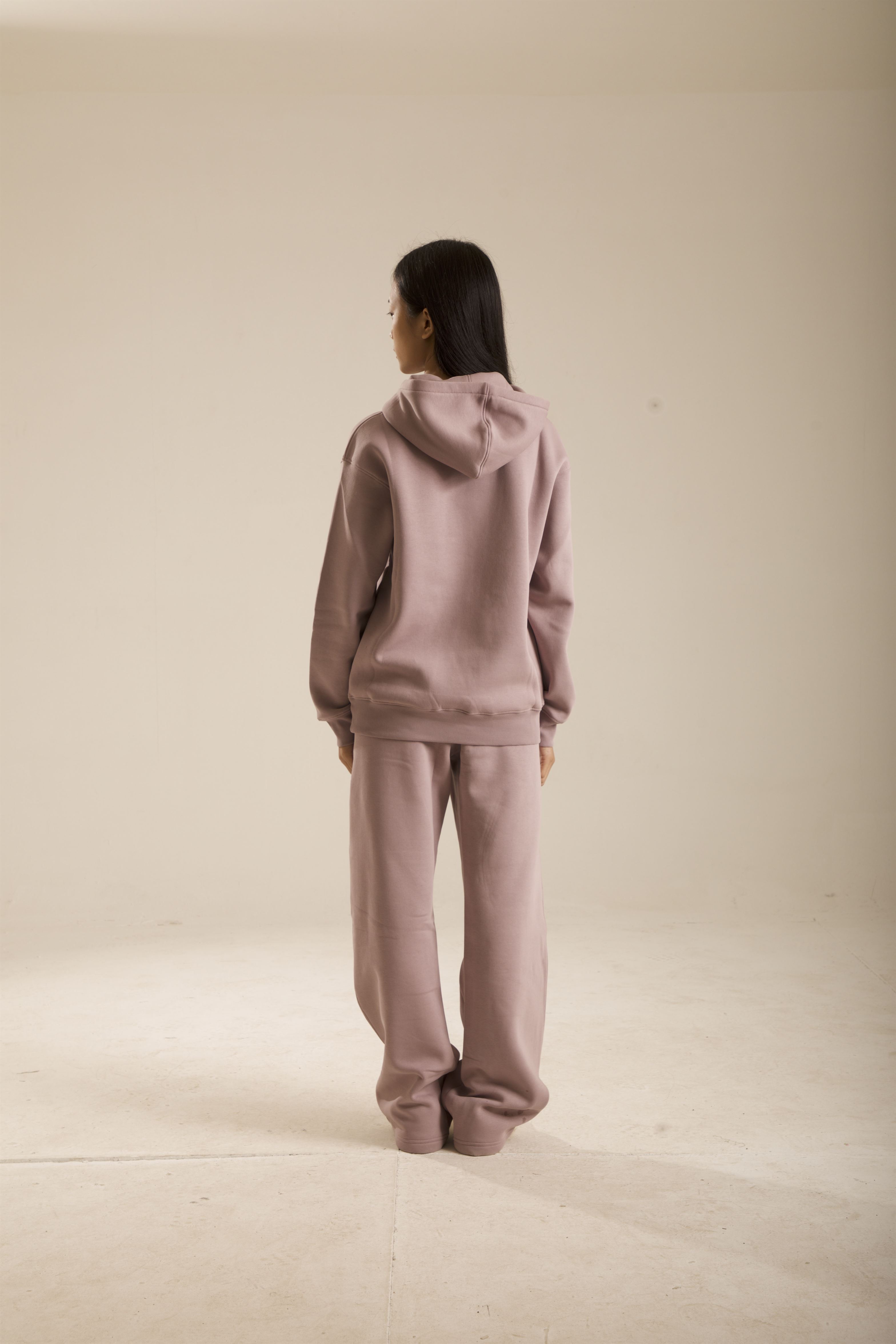 Oneway Women Solid Purple Track Suit