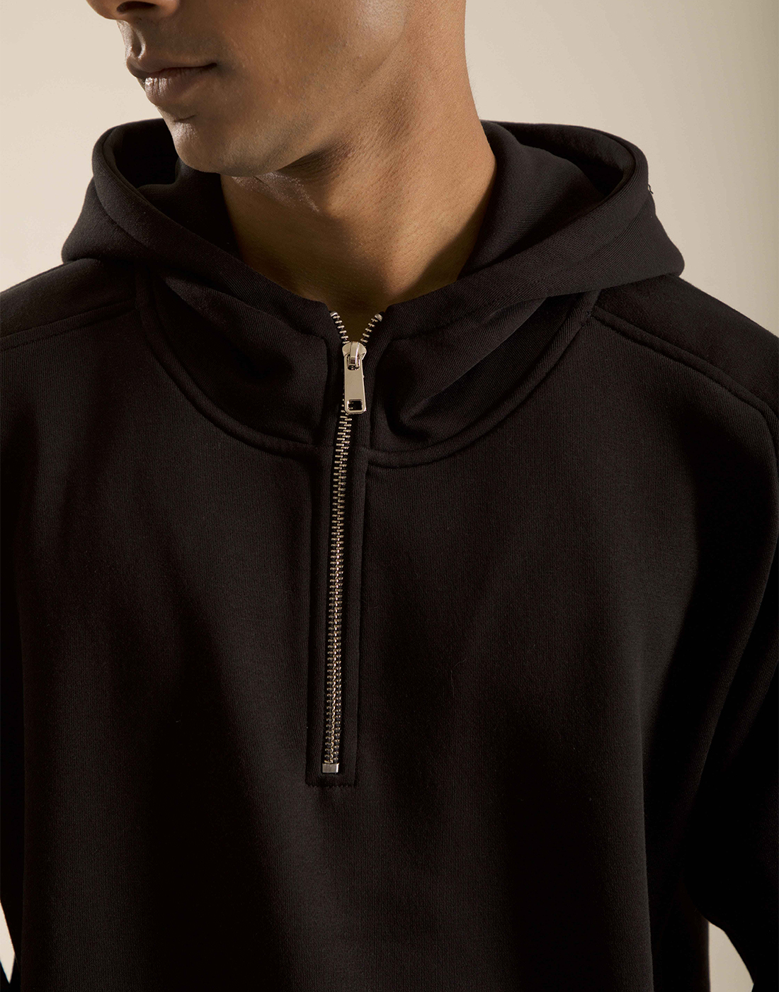 Oneway Men Solid Black Sweat Shirt