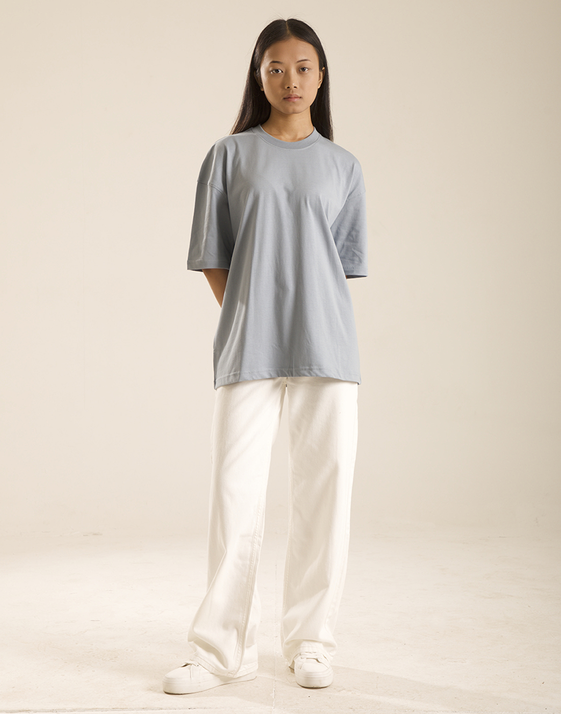 Oneway Unisex Solid Blue T-Shirt