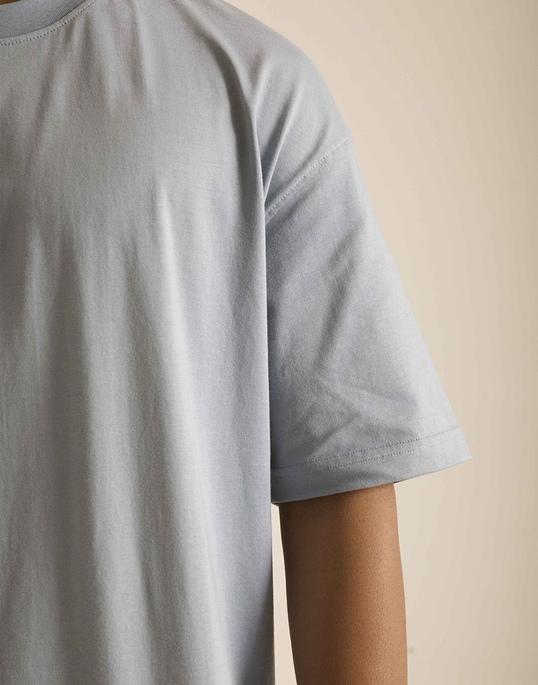 Oneway Women's Half Sleeve Oversized Blue Round Neck T-Shirt