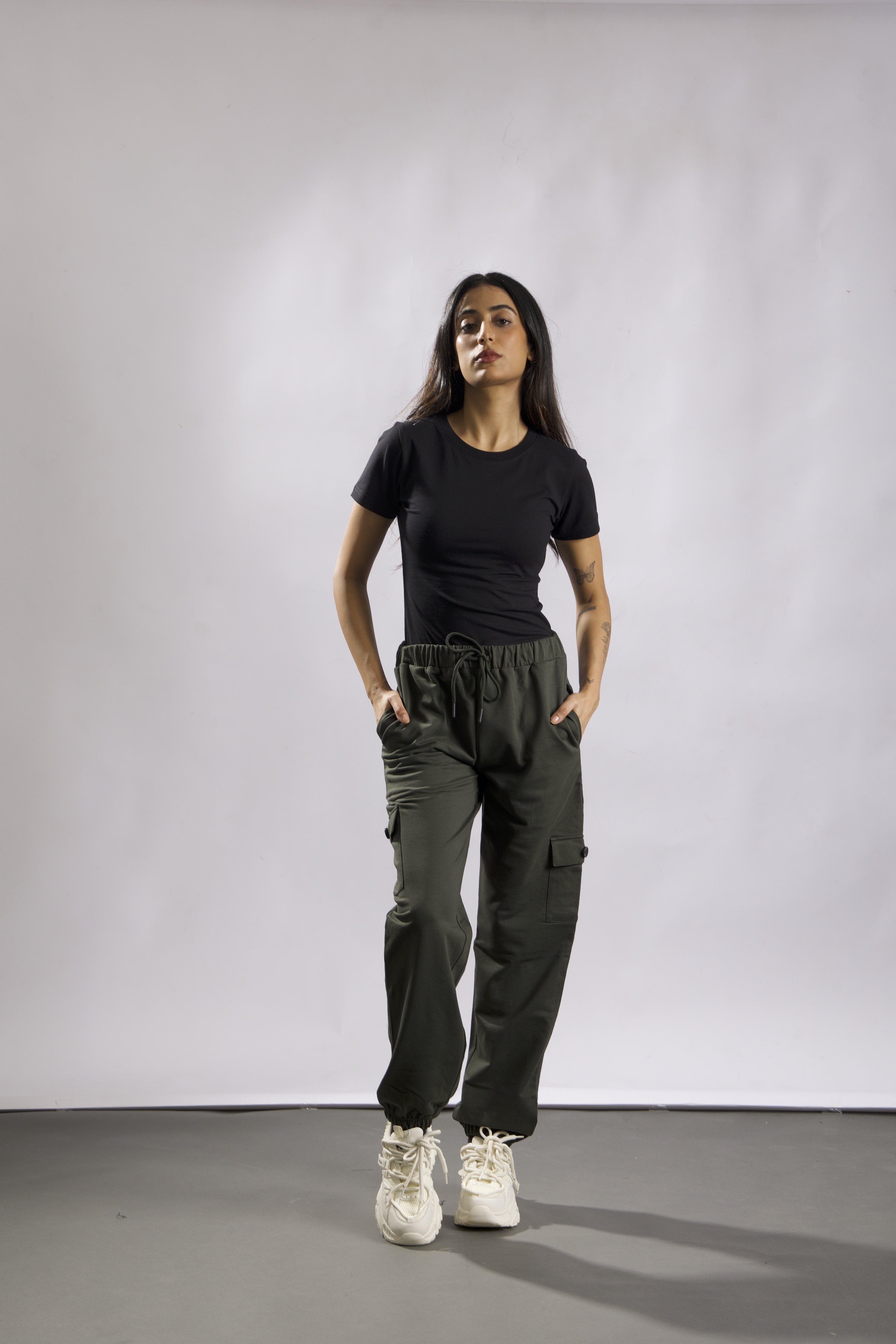 Oneway Women Cotton Blend Joggers Trackpants