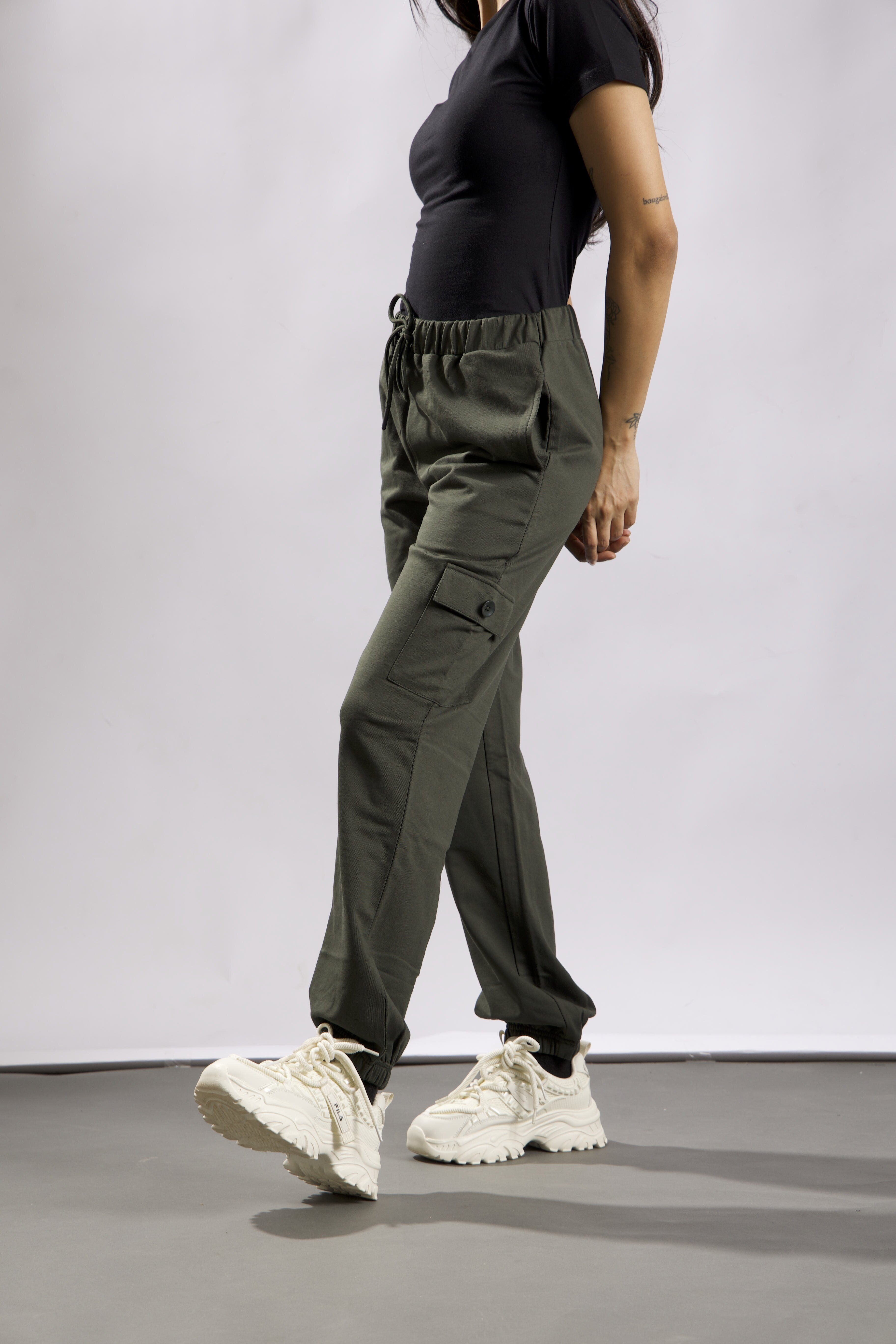 Oneway Women Cotton Blend Joggers Trackpants