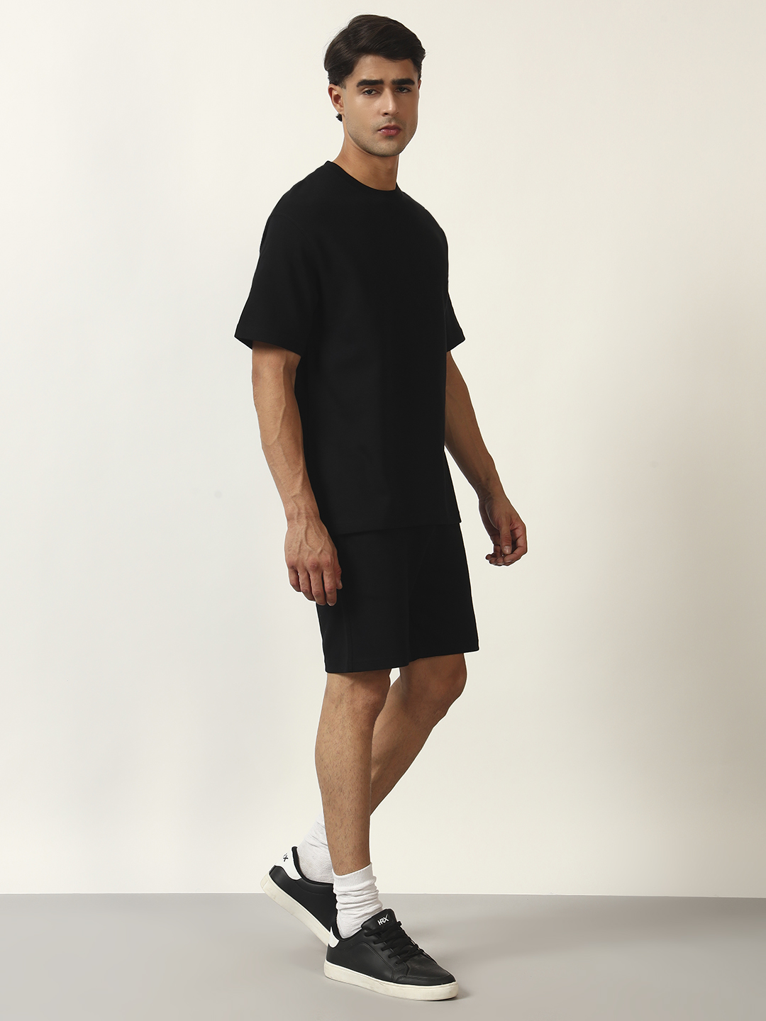 Oneway Men's Solid Loose Fit Co-Ord Set