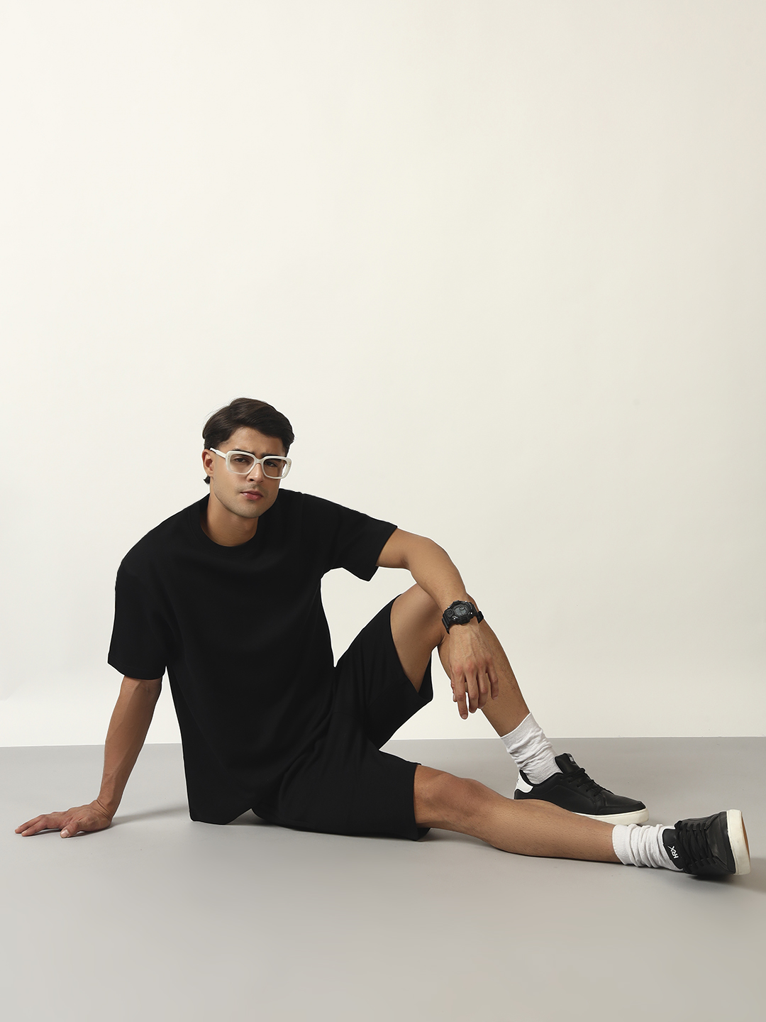 Oneway Men's Solid Loose Fit Co-Ord Set