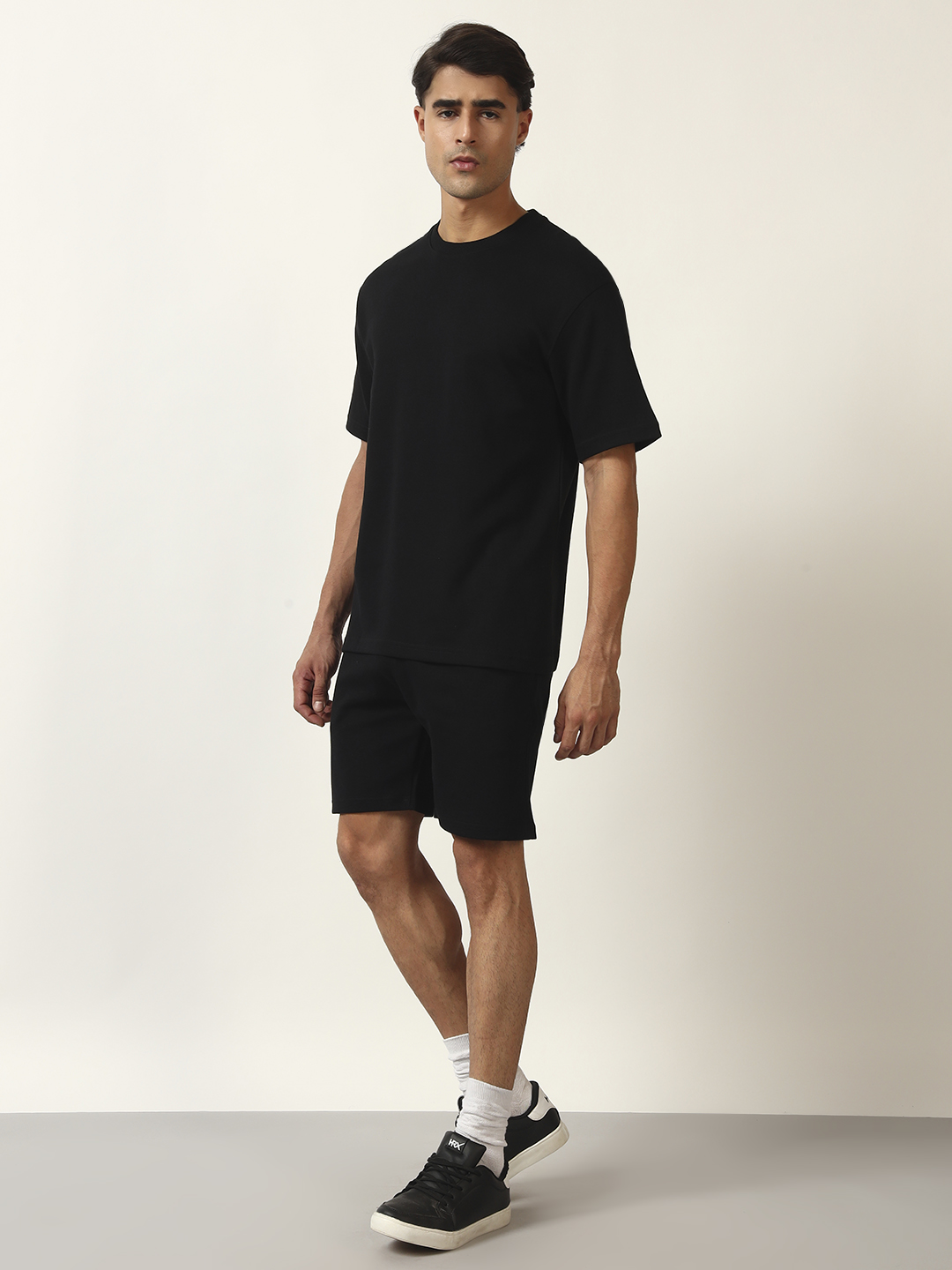 Oneway Men's Solid Loose Fit Co-Ord Set