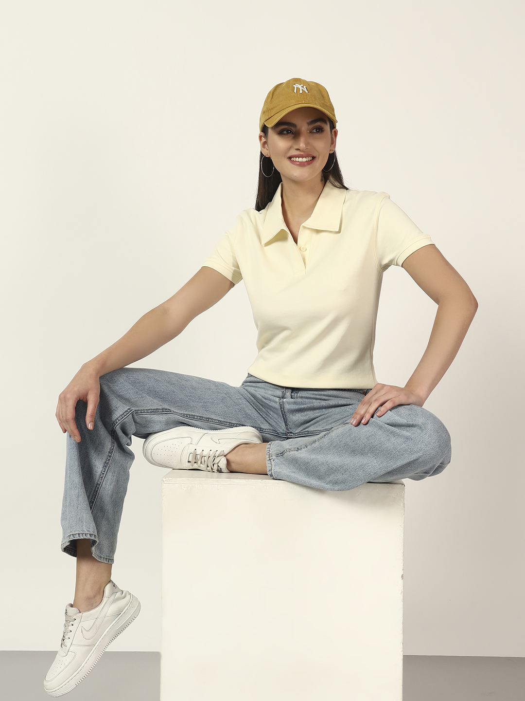 Oneway Women Crop  Casual & Sporty Polo T-Shirt